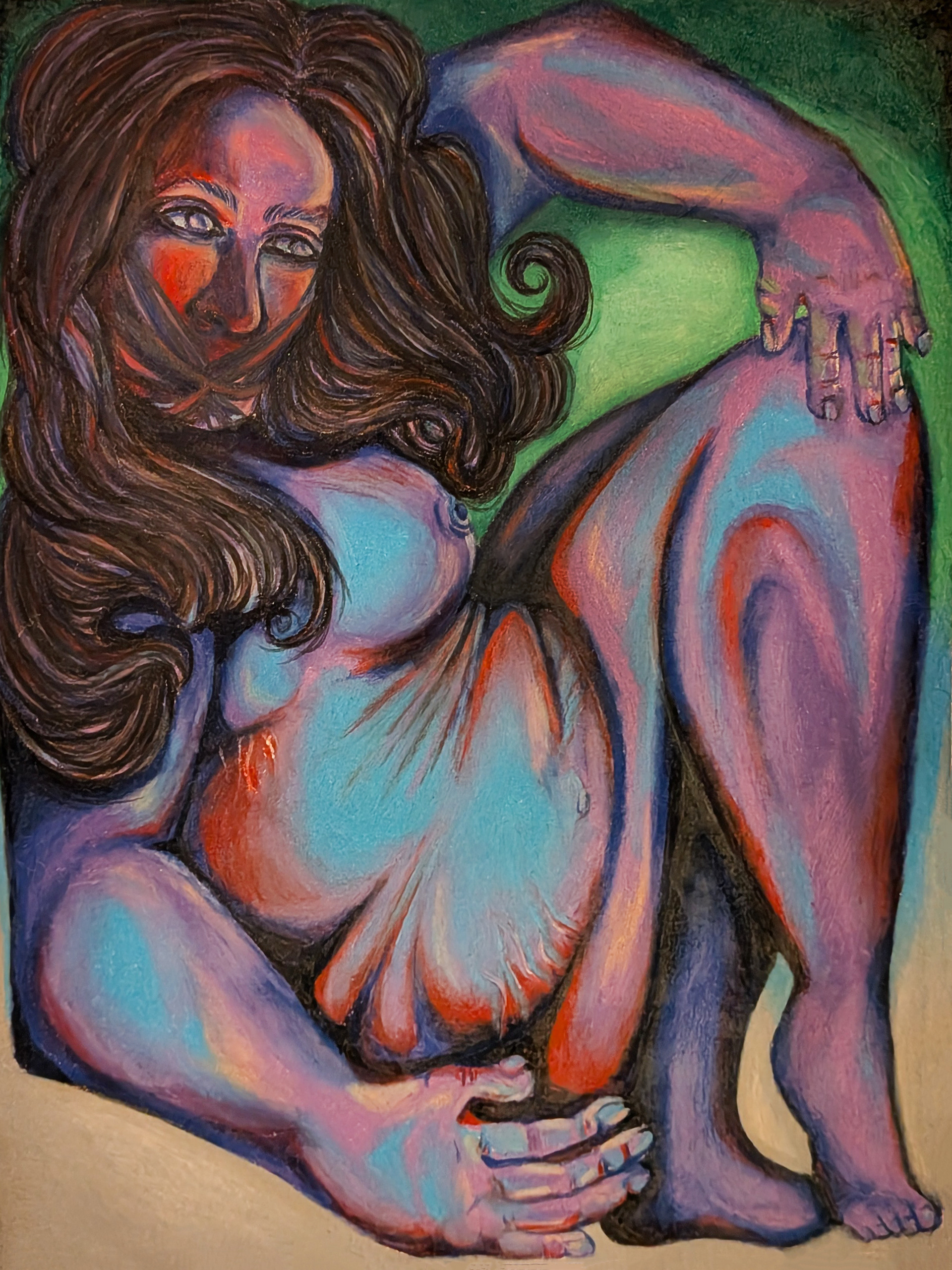 "Fat Girl" 8" x 10" - 2025 - Color Pencil