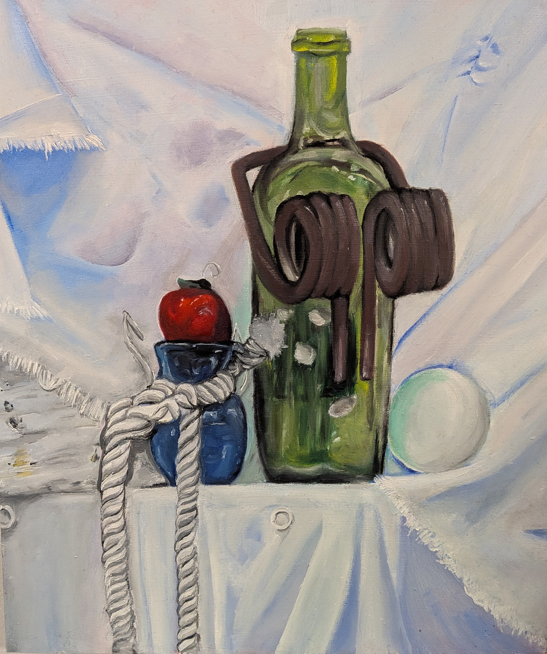 "Bottle Babes "12 x 14" 2025 Oil Paint 