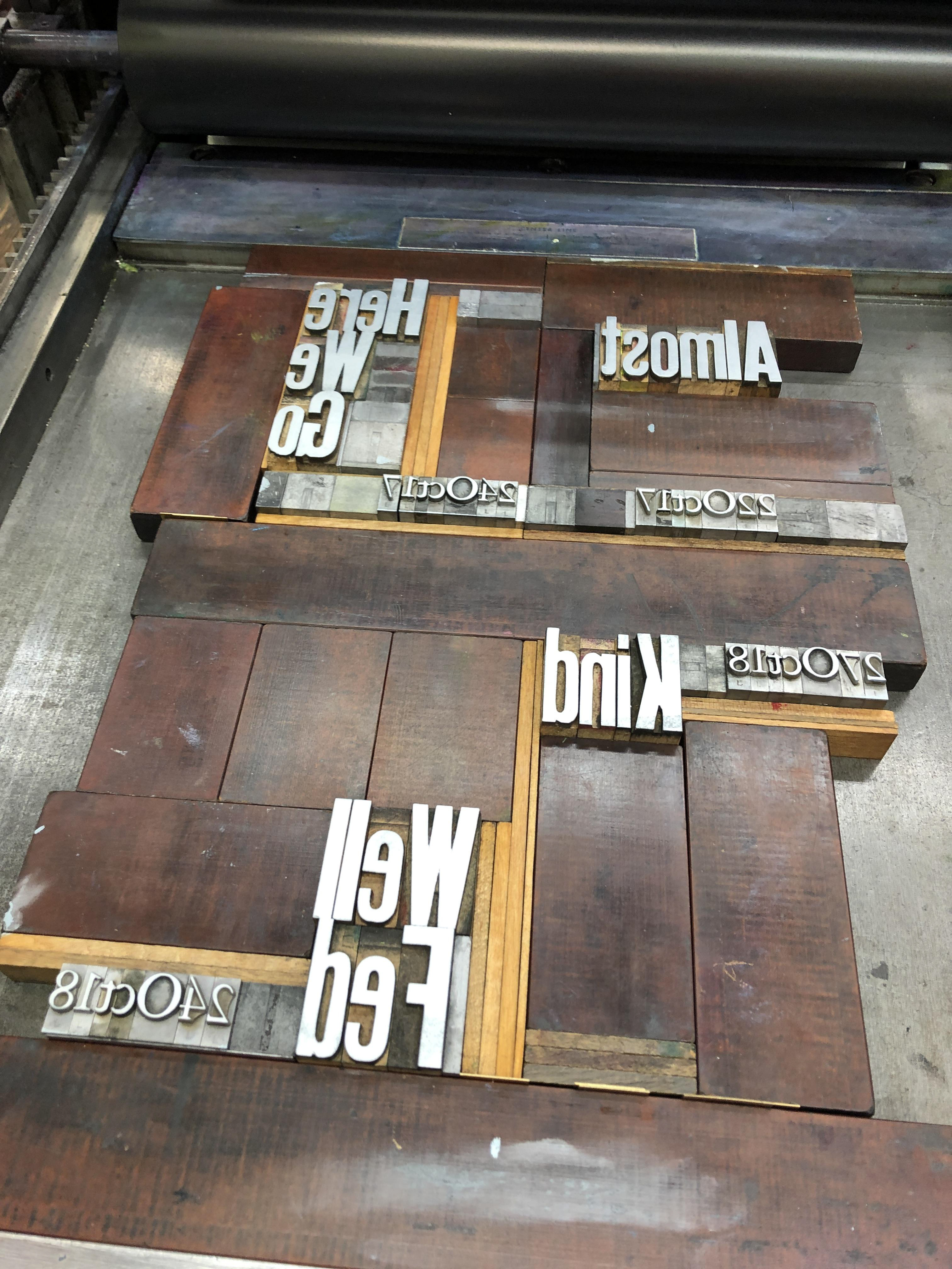 Silver on letterpress