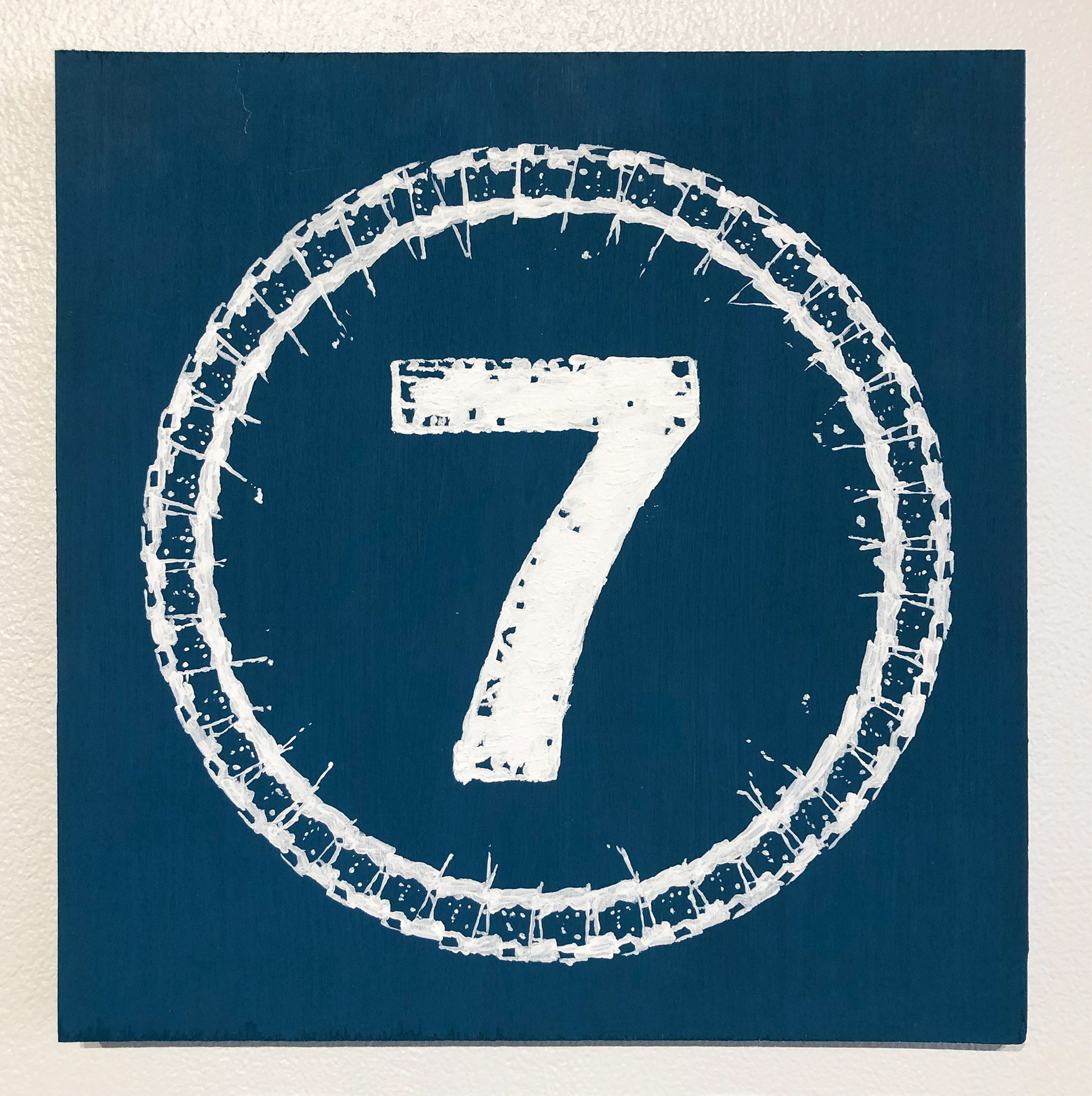 7 - Acrylic on wood - 12" x 12" - January 2020