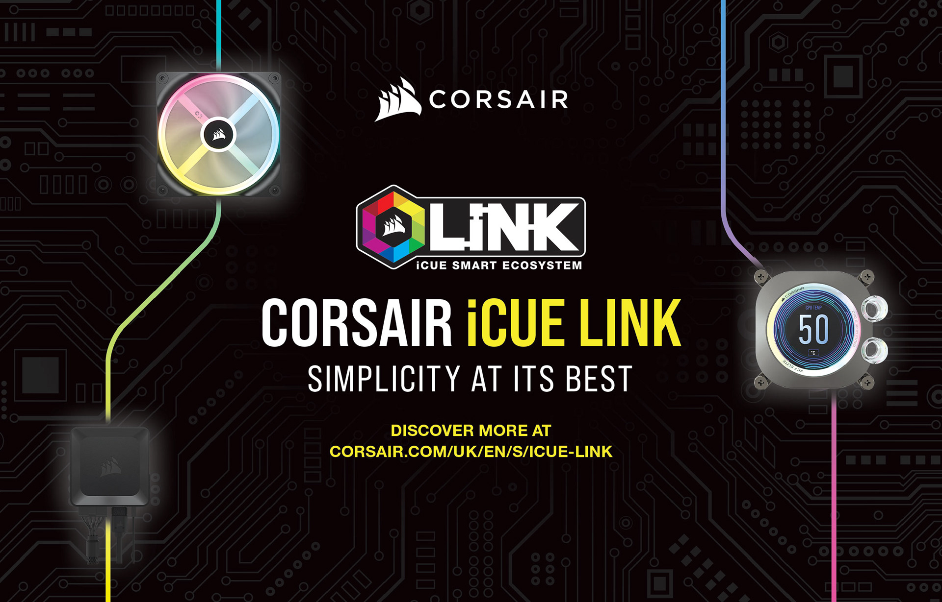 Print ad for CORSAIR iCUE Link