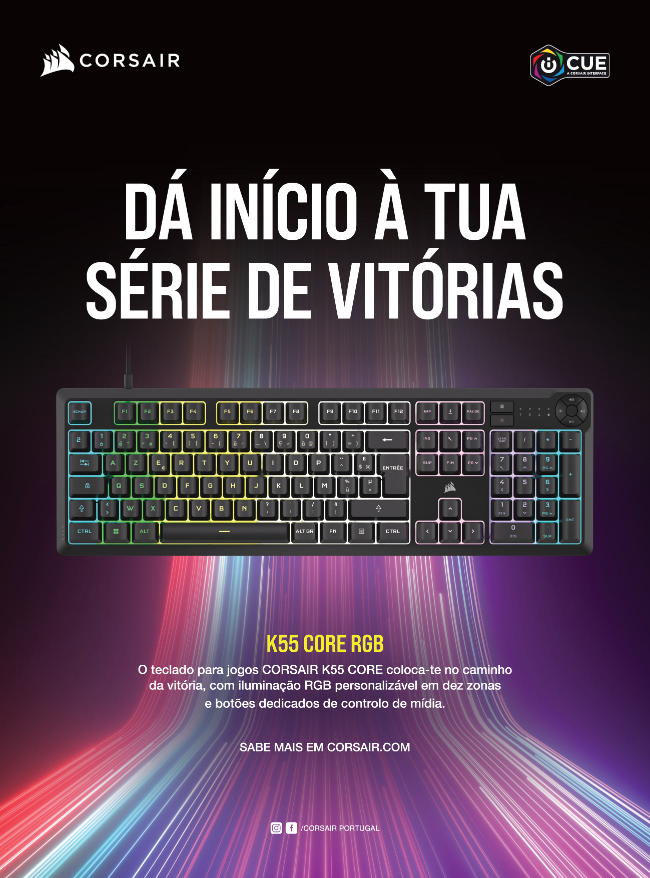 Print ad for the K55 Core RGB