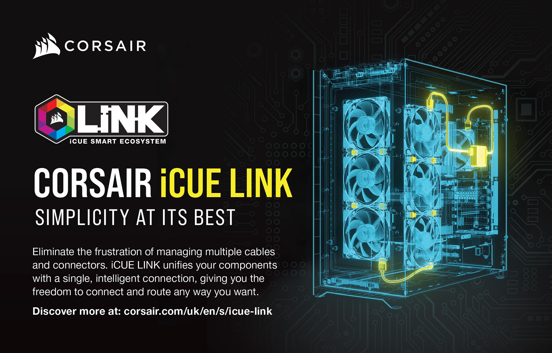Print ad for CORSAIR iCUE Link