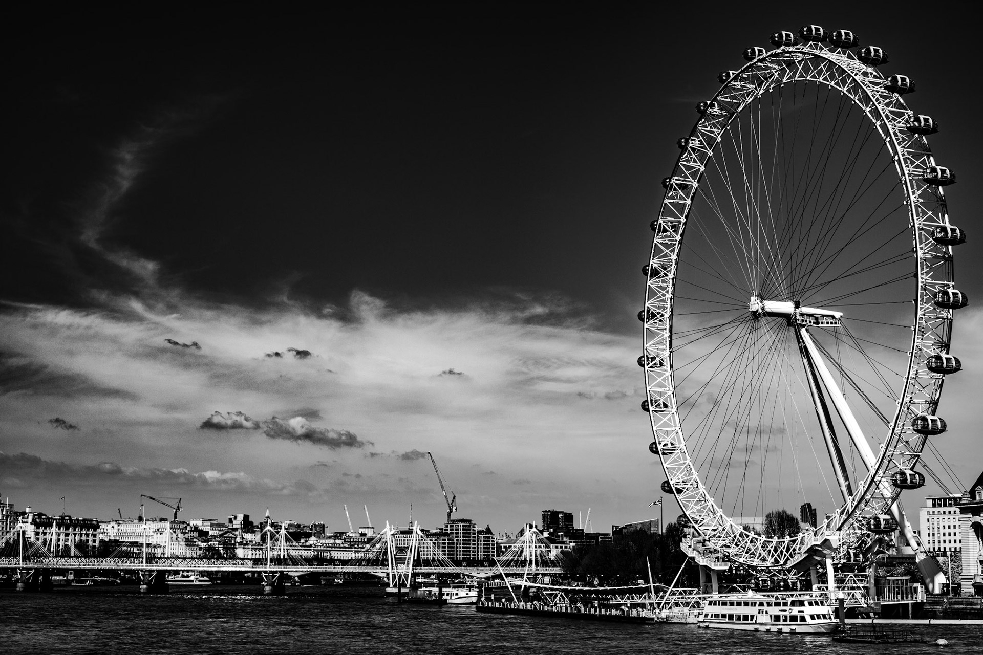 A view of the London Eye, London