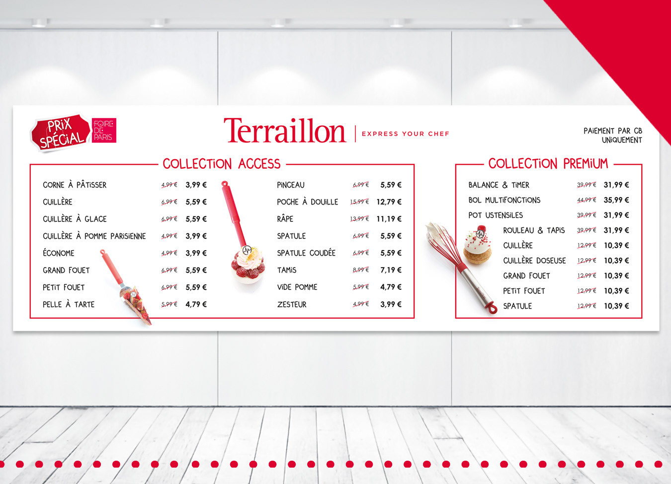 Bâche pour la Foire de Paris Société "Terraillon"