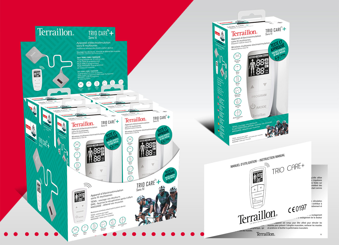 Packaging Société "Terraillon" Déclinaisons sur différents supports