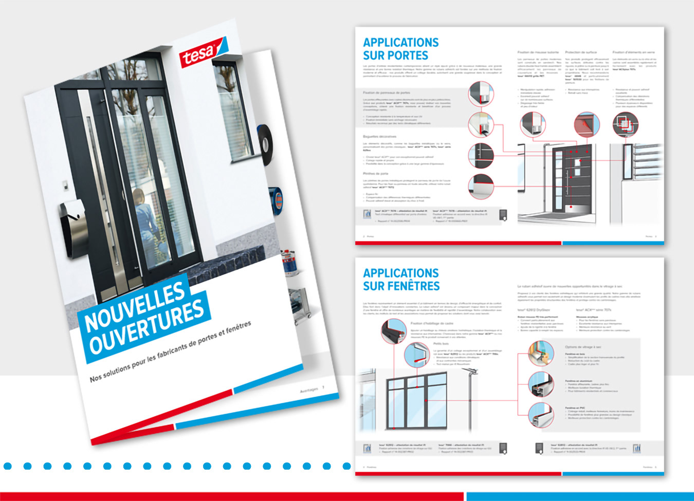 Brochures Société "tesa" Traduction & impression
