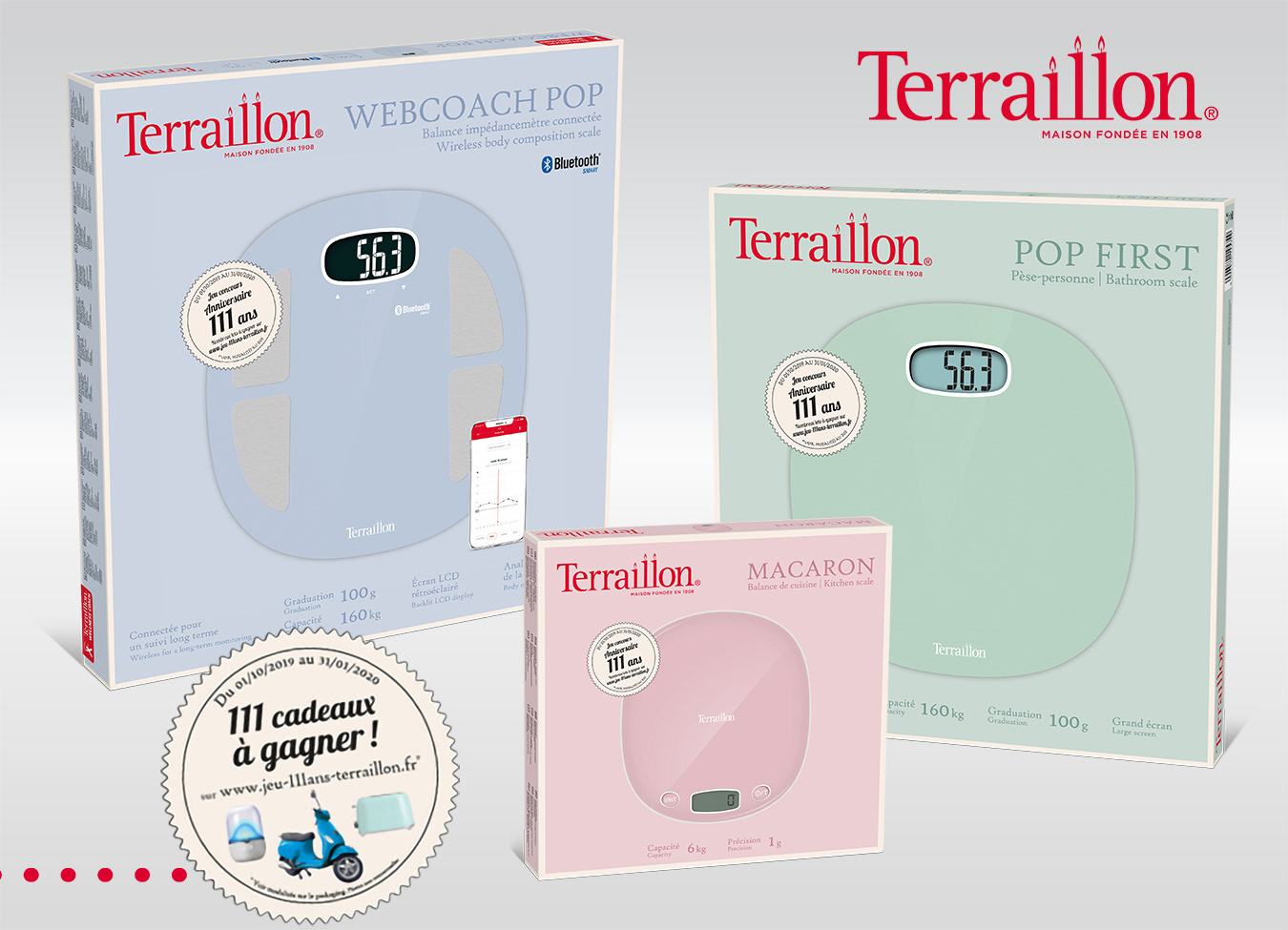 Logo, packagings et sticker Société "Terraillon"