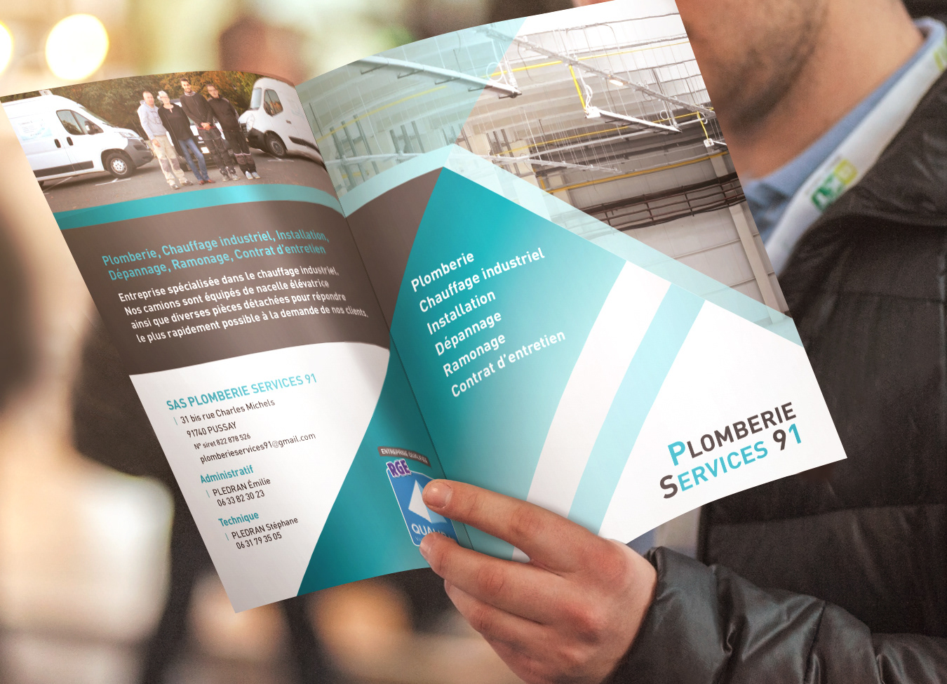 Brochure présentation Société "Plomberie Service 91"