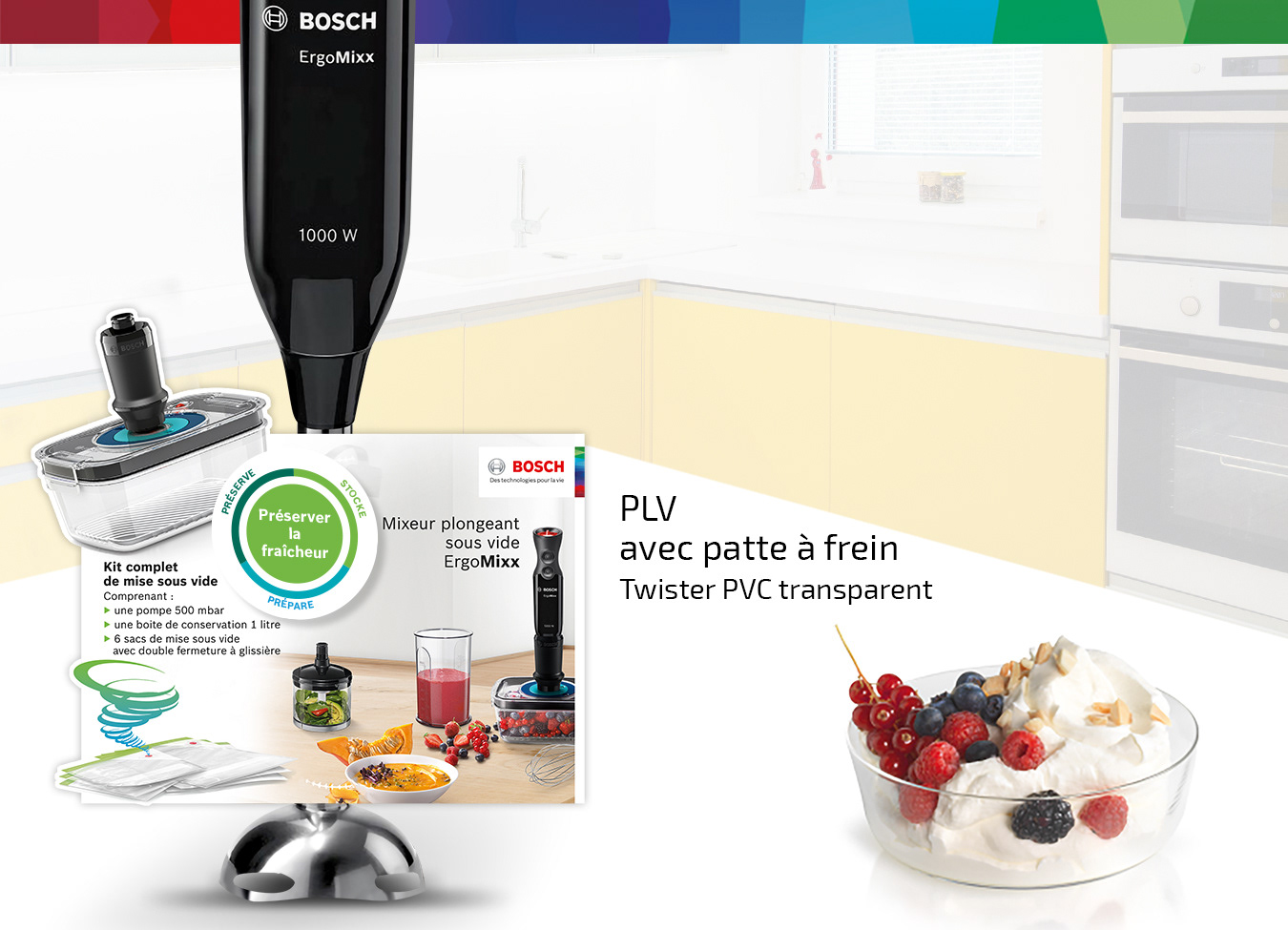 PLV avec patte à frein Société "BSH"