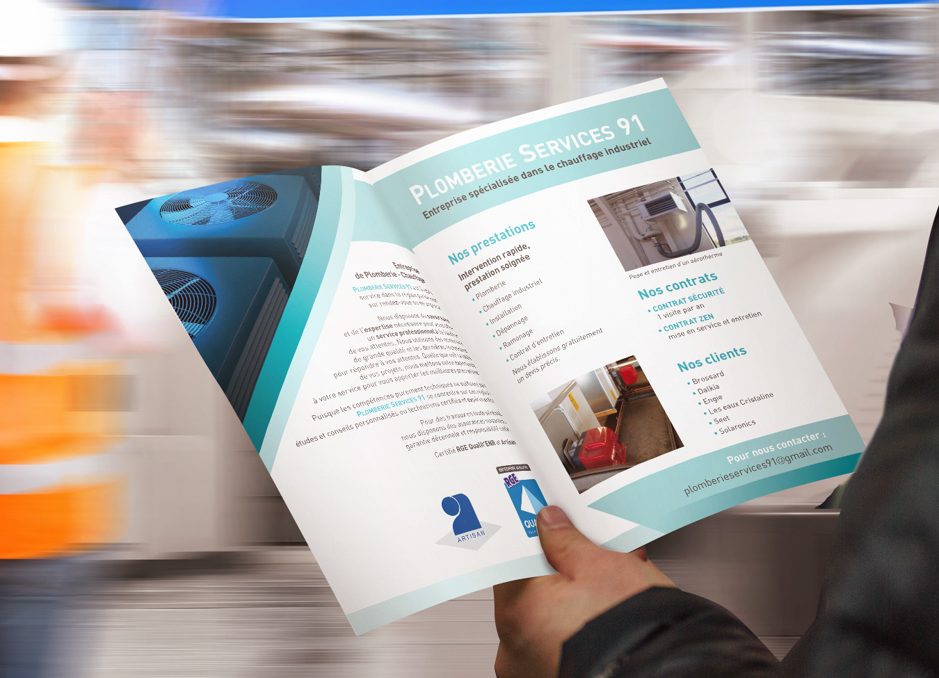 Brochure présentation Société "Plomberie Service 91"