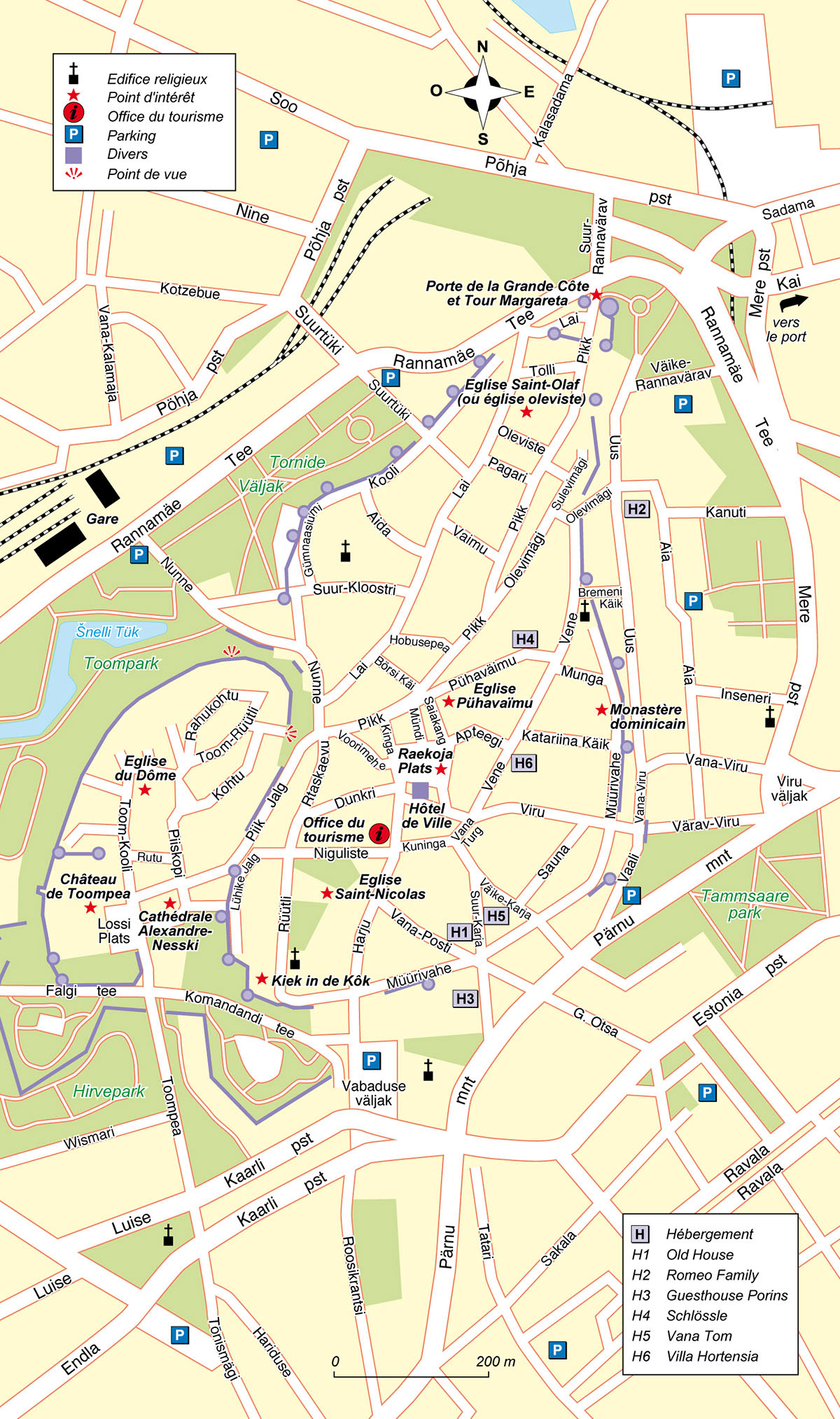 Talinn (Estonie) • Country Guide Pays Baltes • Petit Futé • Cartographie Fabrice Le Goff