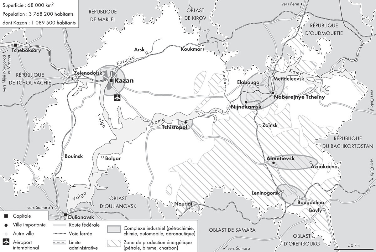 La République du Tatarstan • Éditions Autrement • Cartographie Fabrice Le Goff