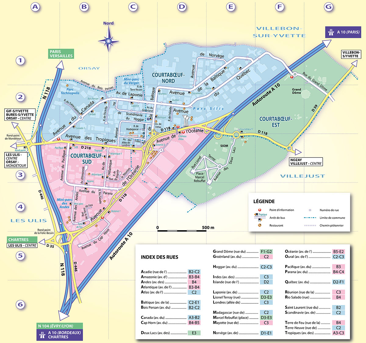 Le parc d'activités de Courtabœuf (91) • Poussières d'Étoiles • Cartographie Fabrice Le Goff