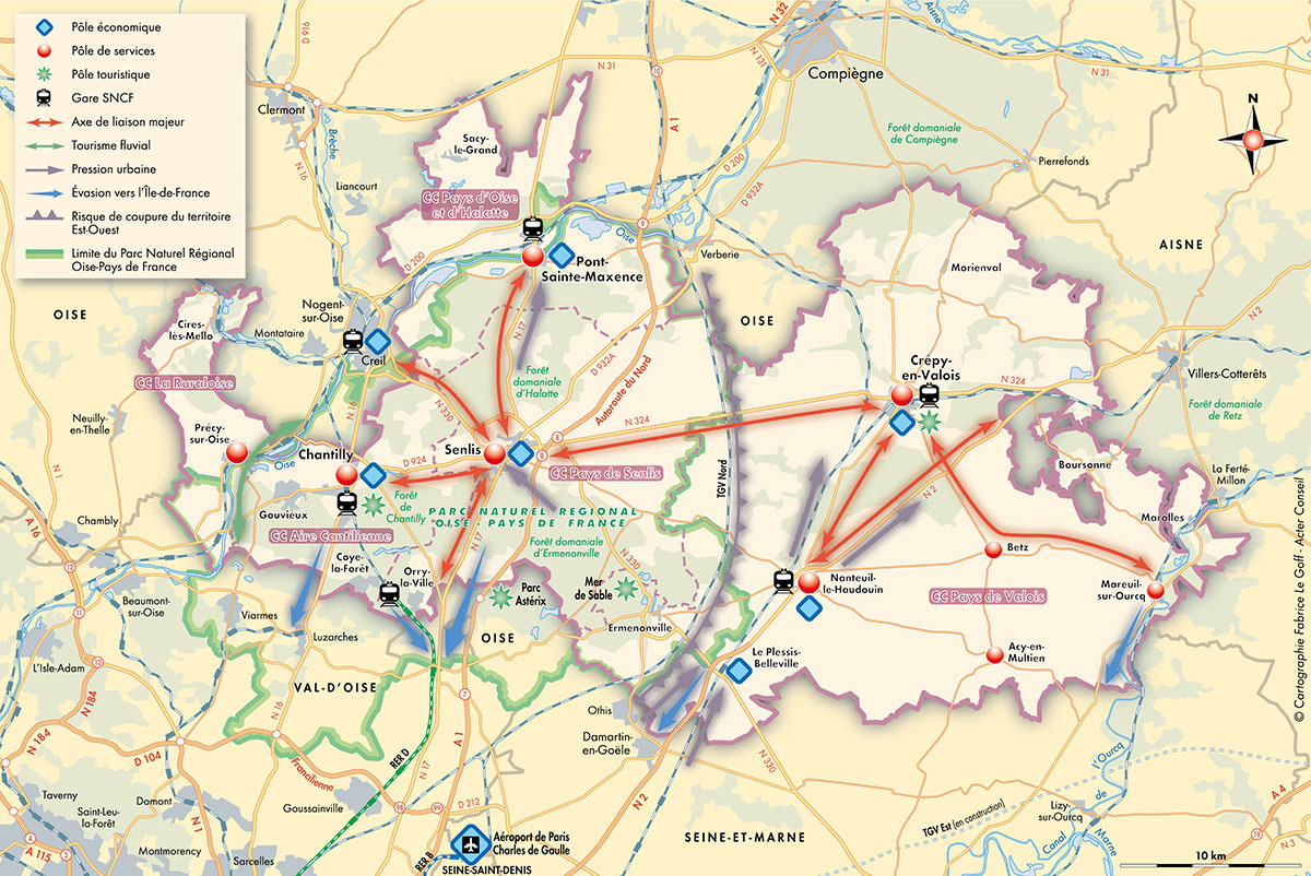 Pays “Sud de l’Oise”. Synthèse du diagnostic • Acter Conseil • Cartographie Fabrice Le Goff