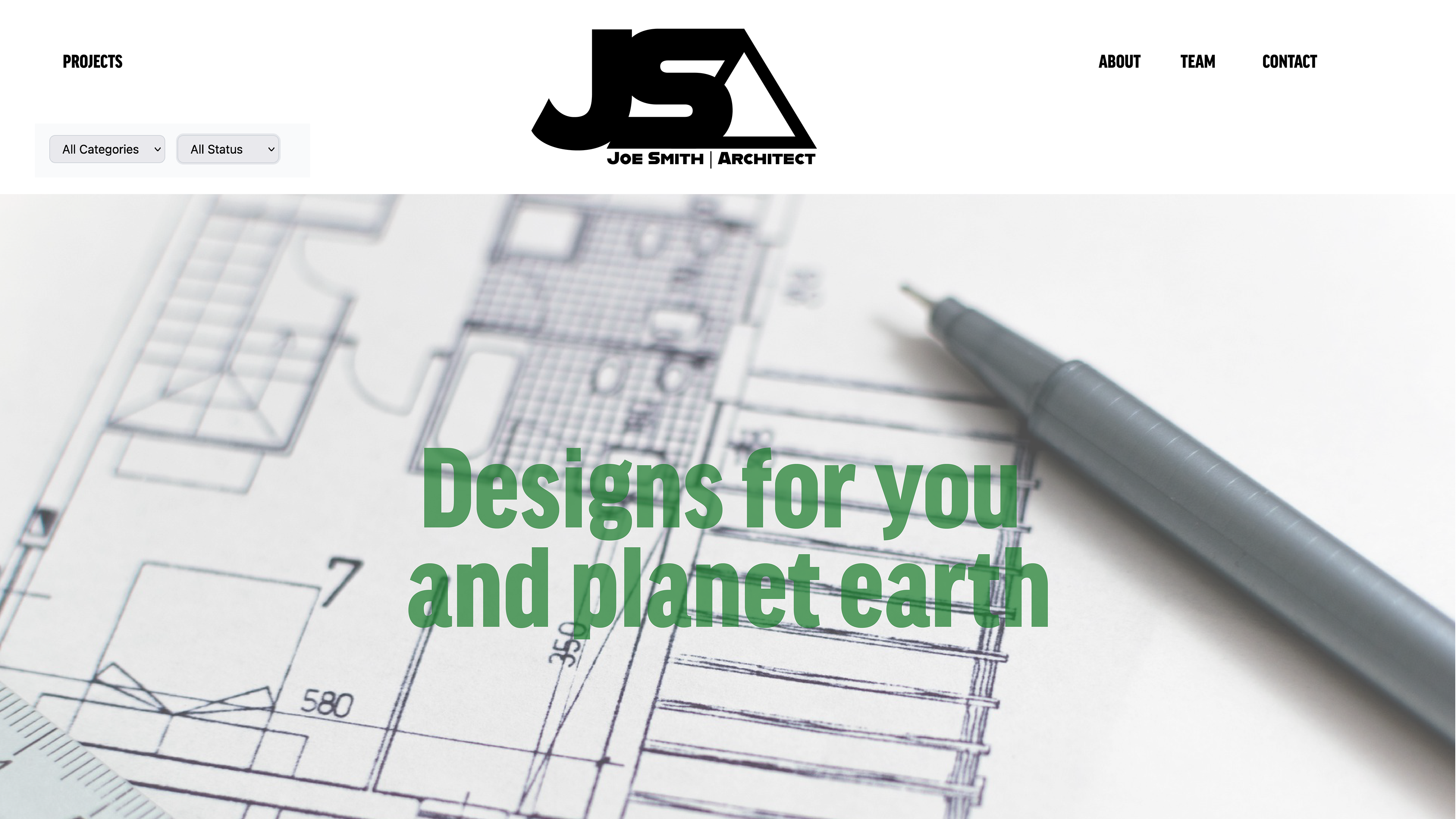 Website: Homepage design