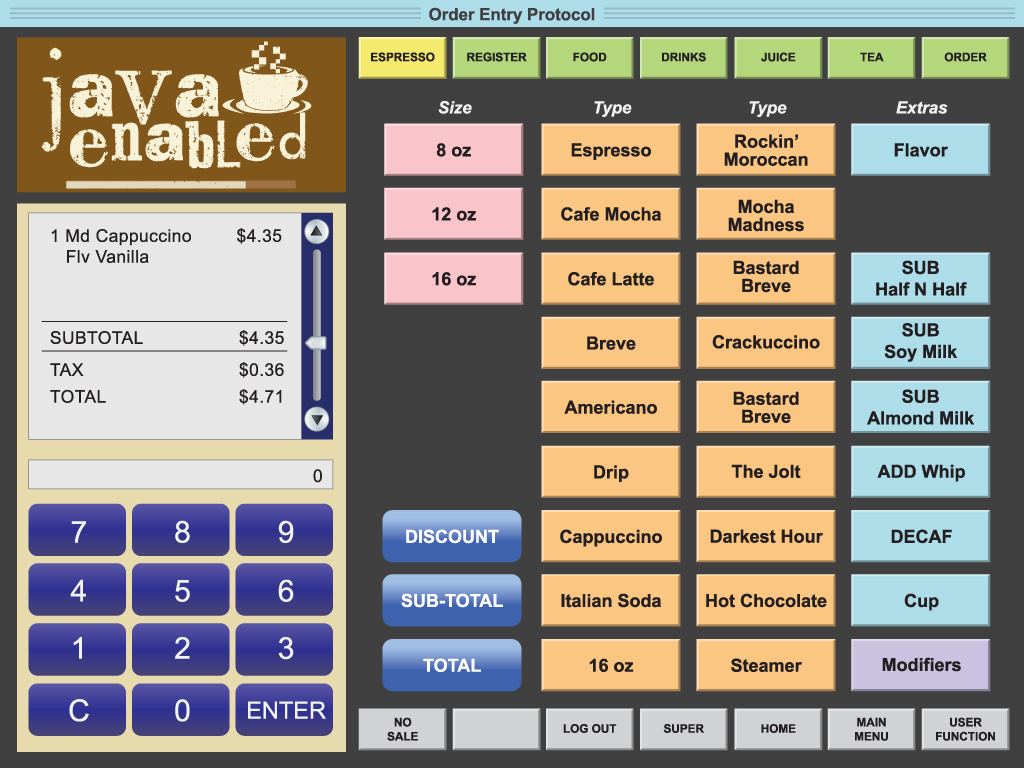 POS Transaction Interface