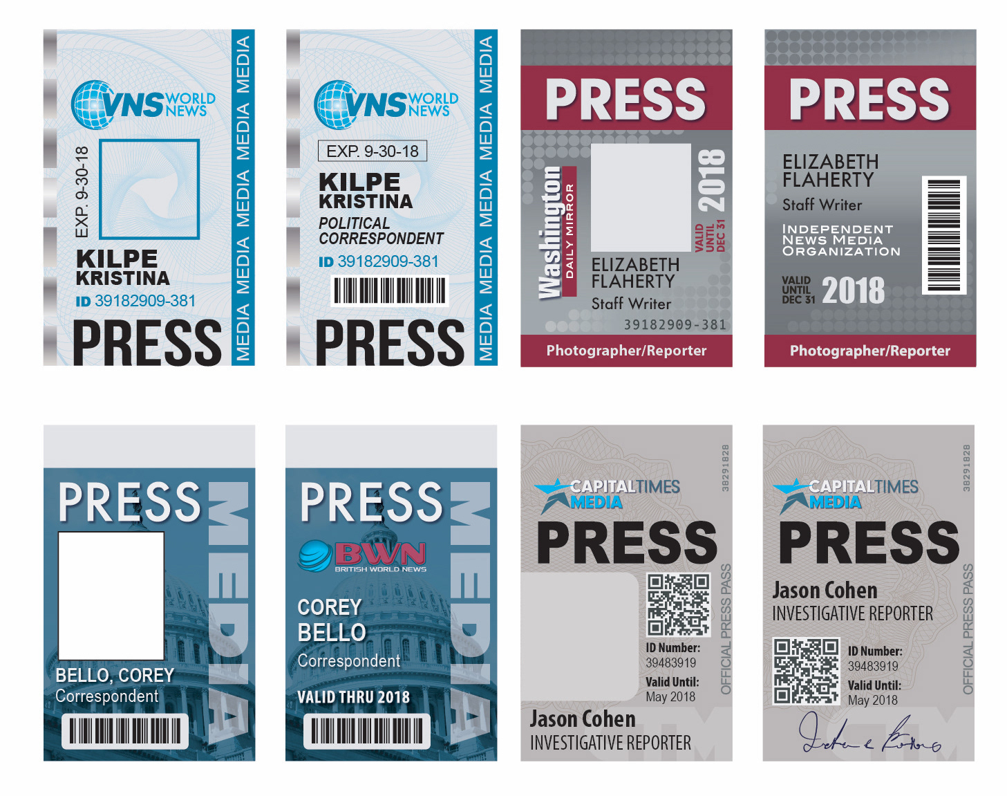 Press Padges