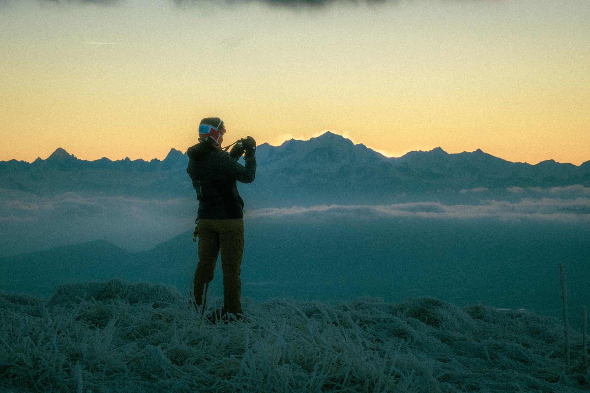 Prise face au Mont Blanc