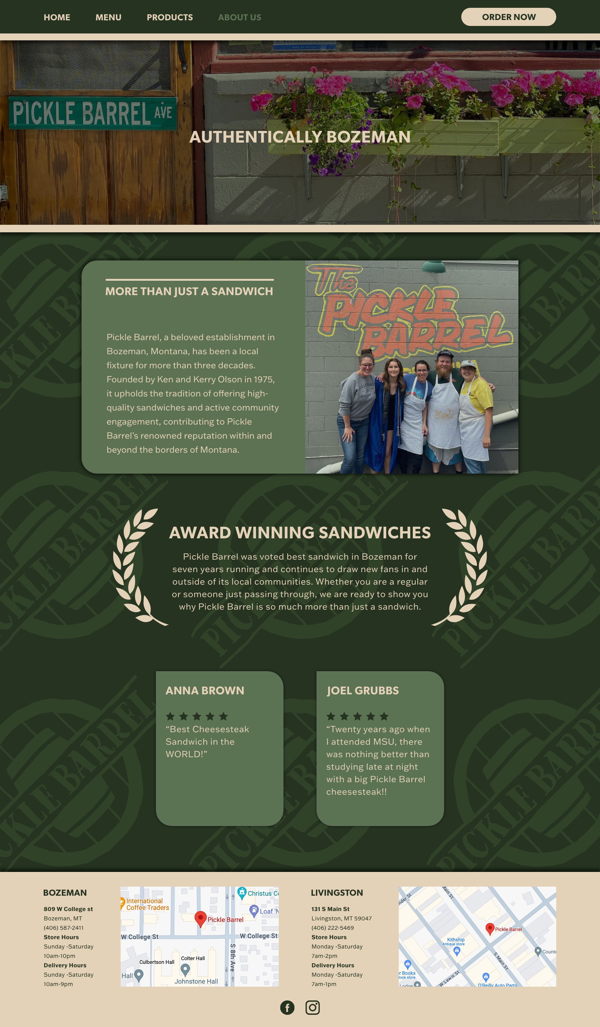 Website about page