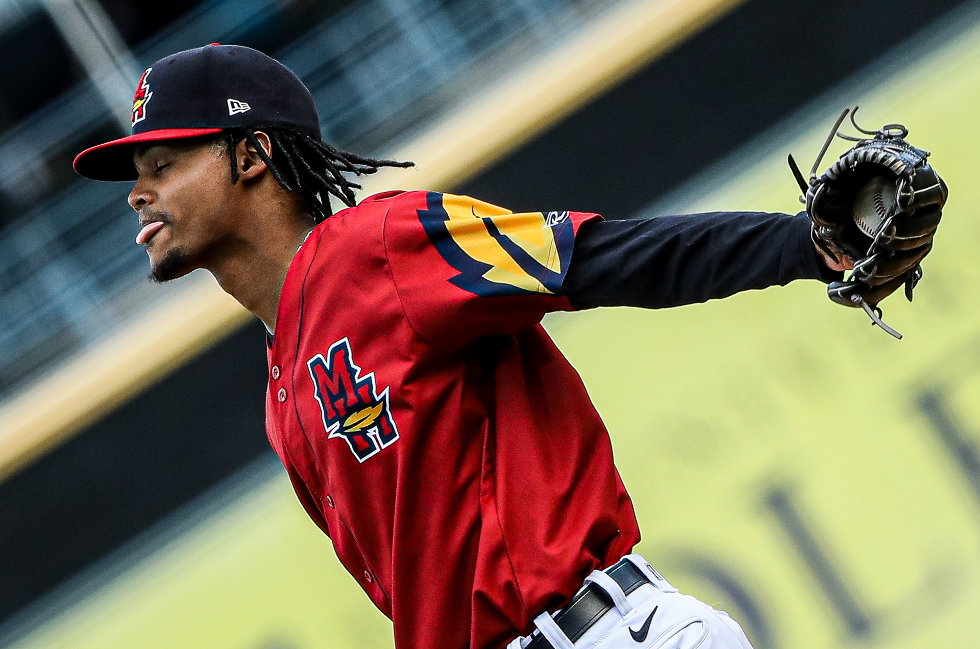 Toledo’s Elvin Rodriguez prepares to pitch the ball after allowing 5 runs in the first inning at Fifth Third Field in Toledo on Thursday, September 22, 2022. For Toledo Blade.