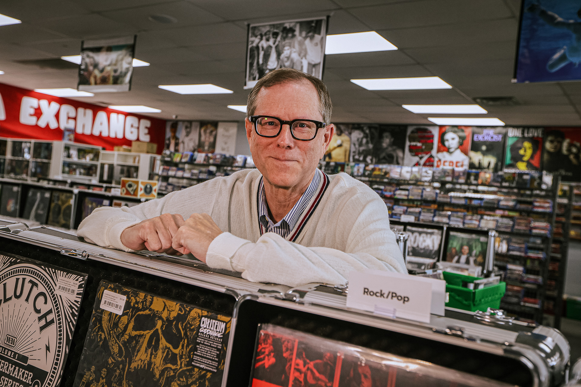 Jon Stainbrook at Your Media Exchange in Toledo on Monday, May 23, 2022. For Toledo Blade.