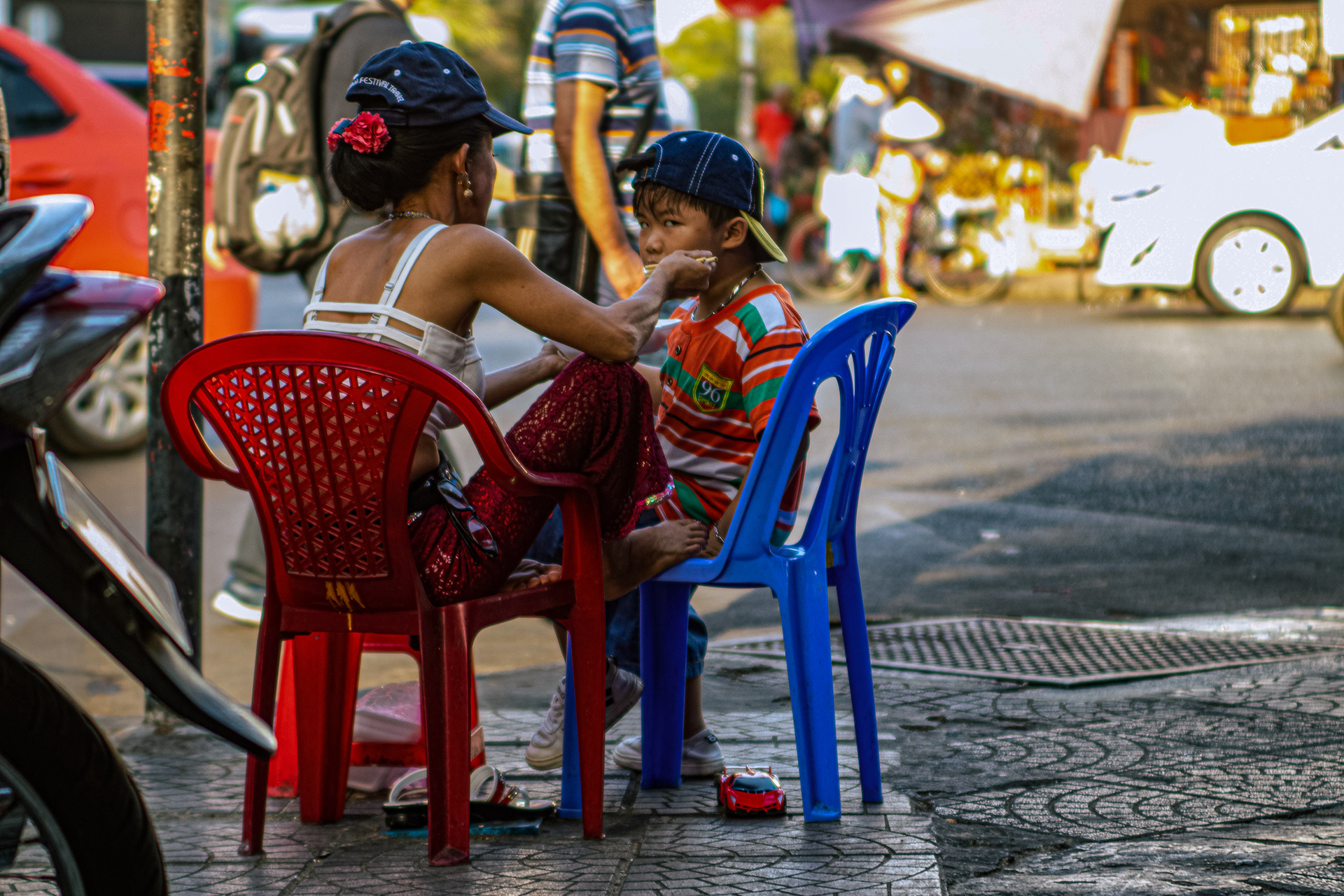 Mother and son, Ho Chi Minh City, Vietnam. 2020.