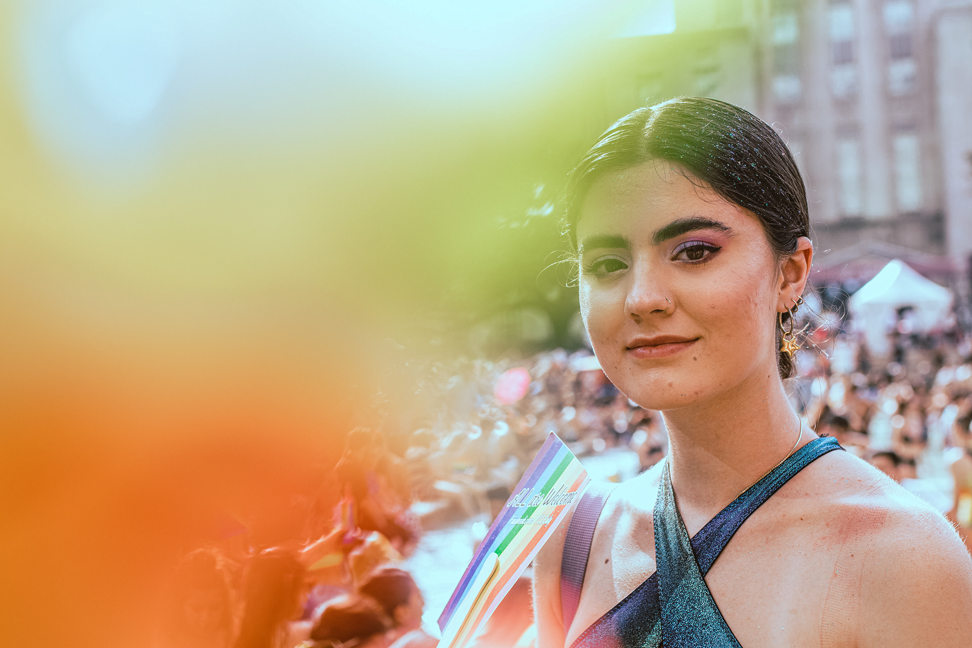 Ashleigh Roberts, 19, at Houston Pride on June 22, 2019.