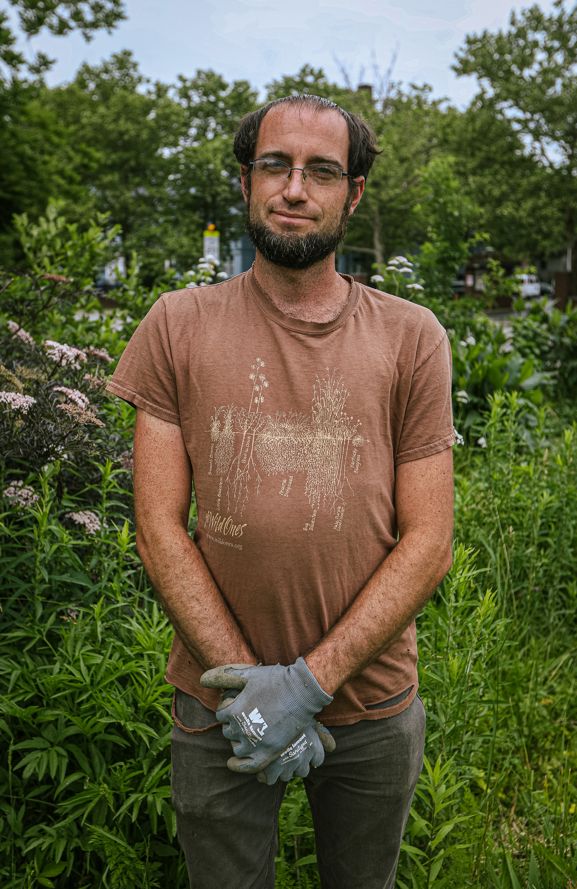 Nic Botek in the Collingwood Community Garden in Toledo on Wednesday, June 8, 2022. For Toledo Blade.