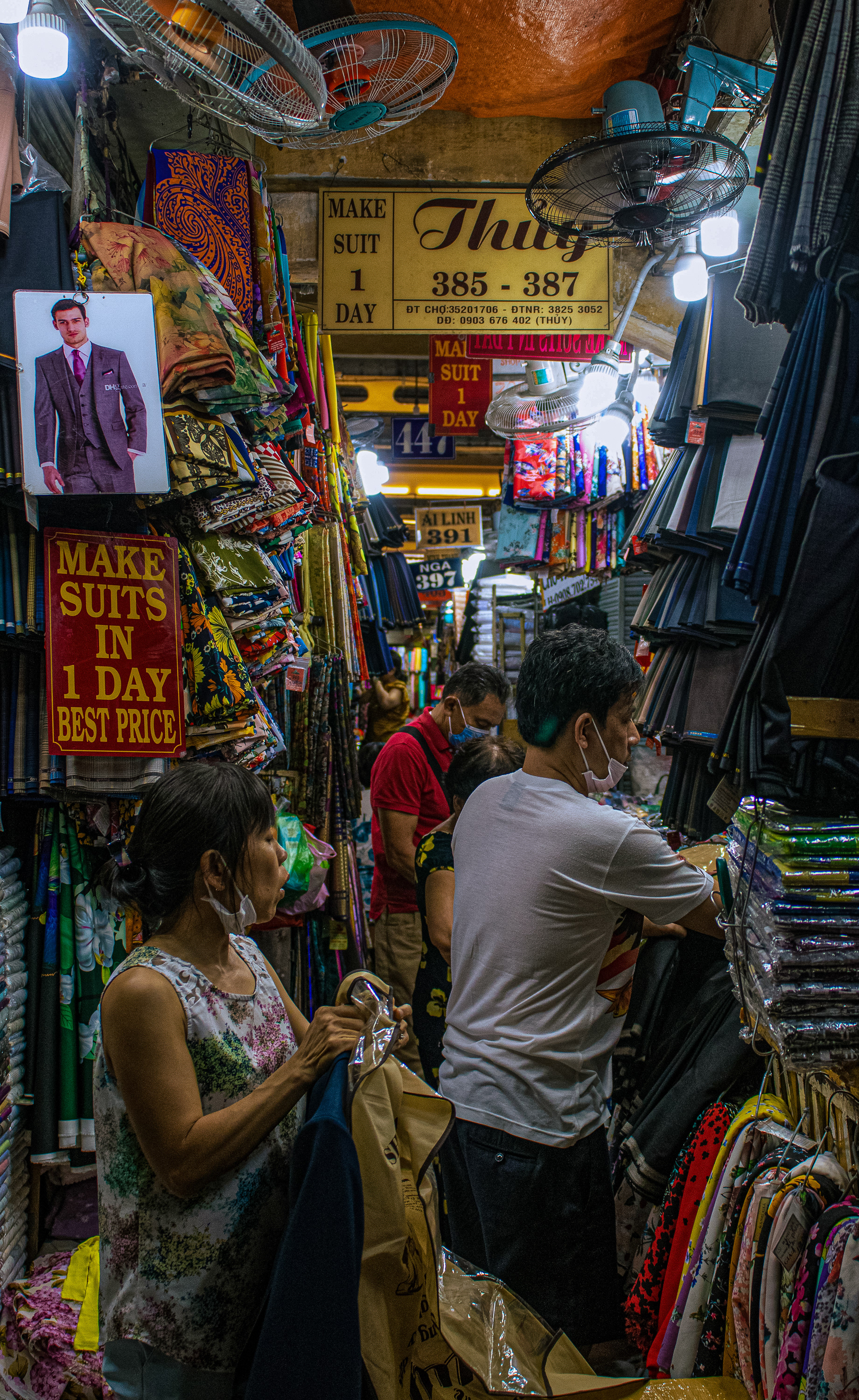 Night market in Ho Chi Minh City, Vietnam. 2020.