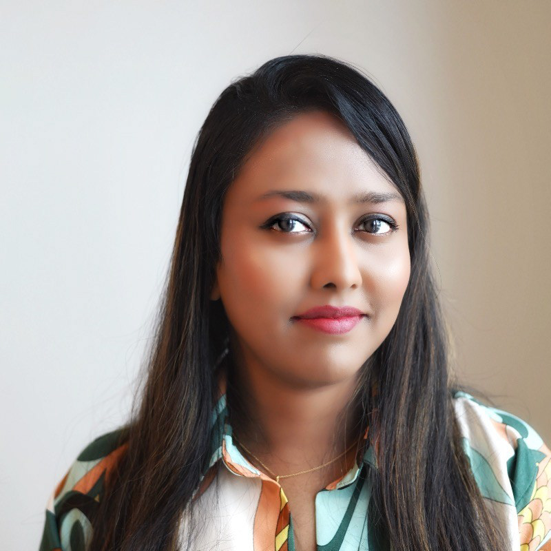 Headshot of Pragati Gunasekar, interdisciplinary artist based in New York City