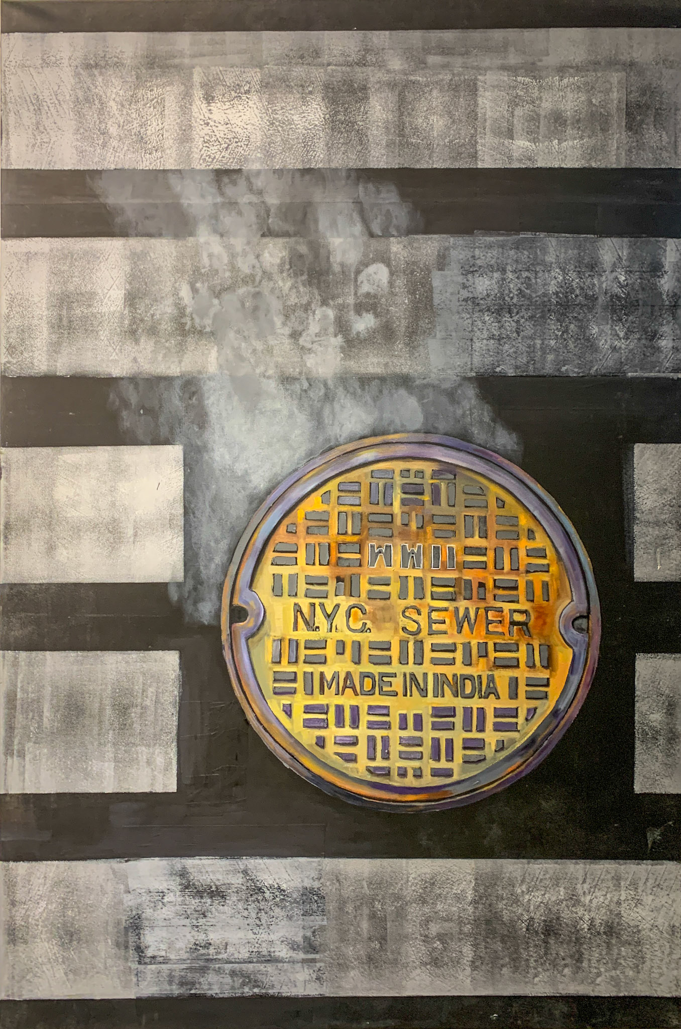 NYC sewer Made in India Painting
