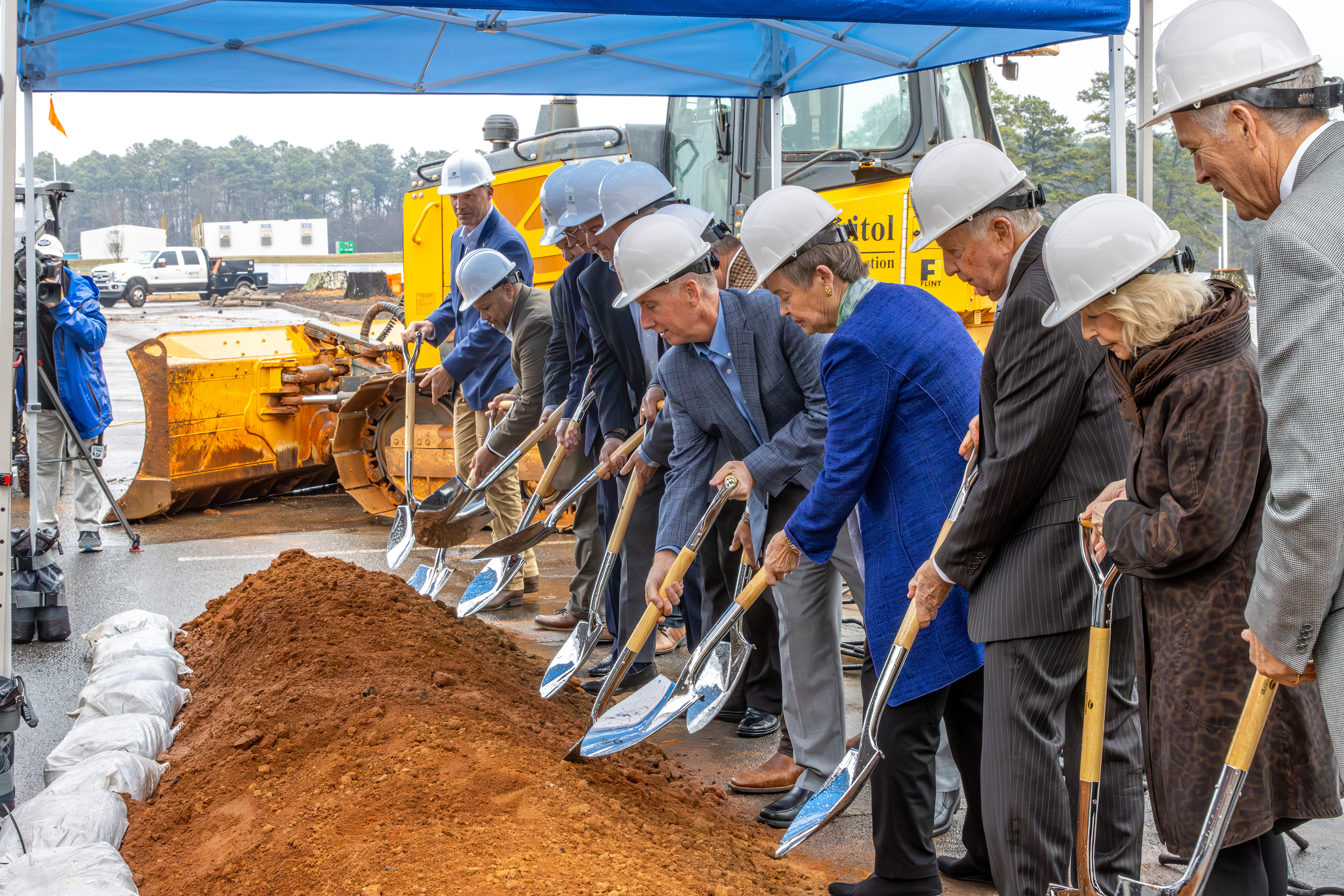 Groundbreaking for GSP's new parking garage.