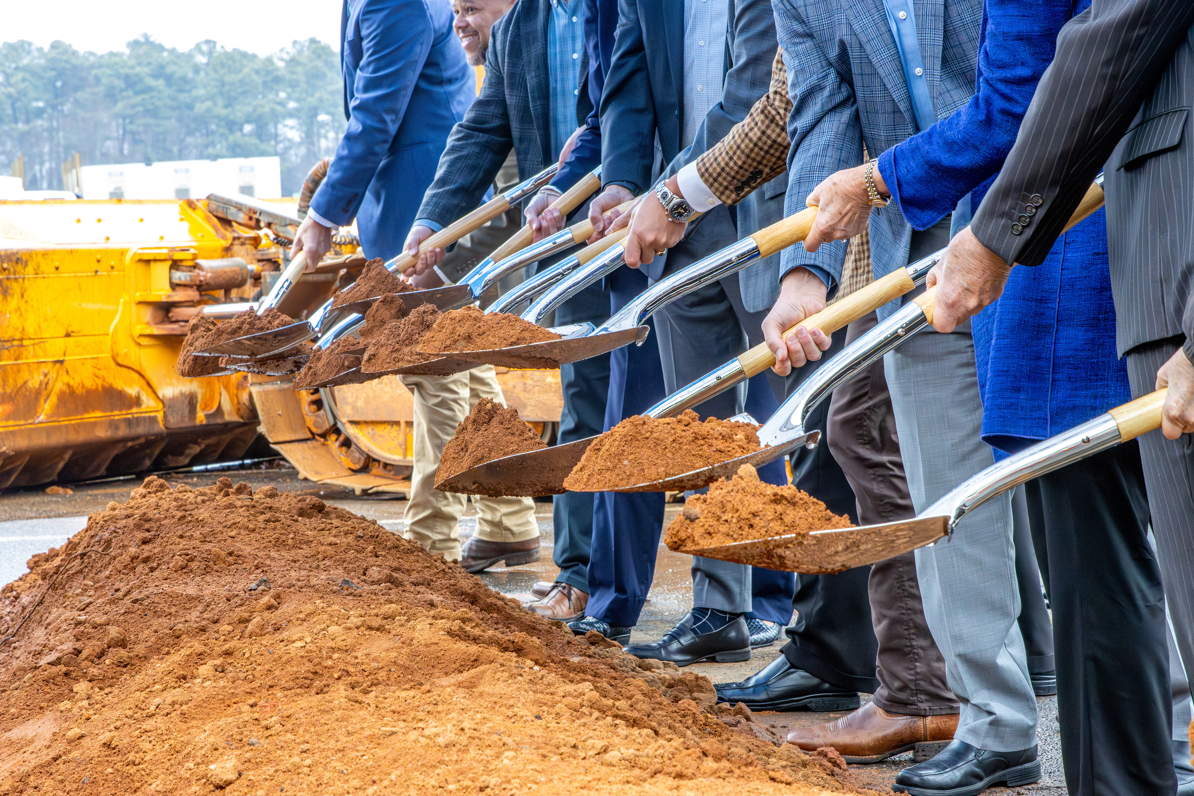 Groundbreaking for GSP's new parking garage.