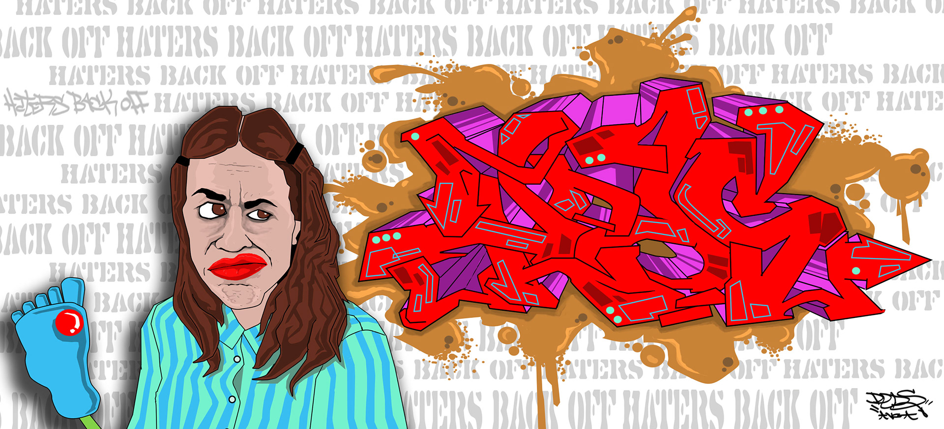 "HATERS BACK OFF"--PEDS