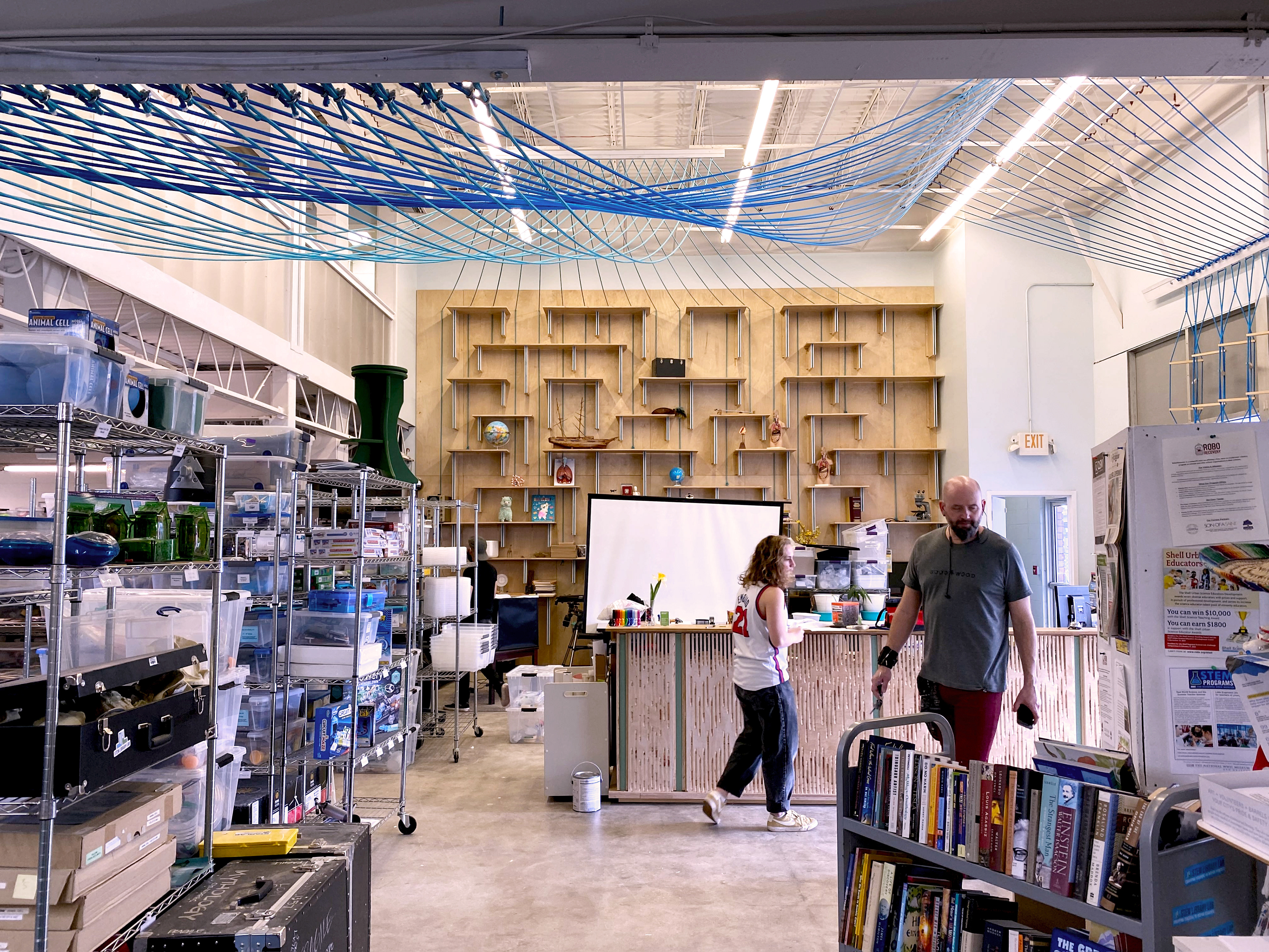 rope sculpture, designed by William Trotter in collaboration with Riley Siltler