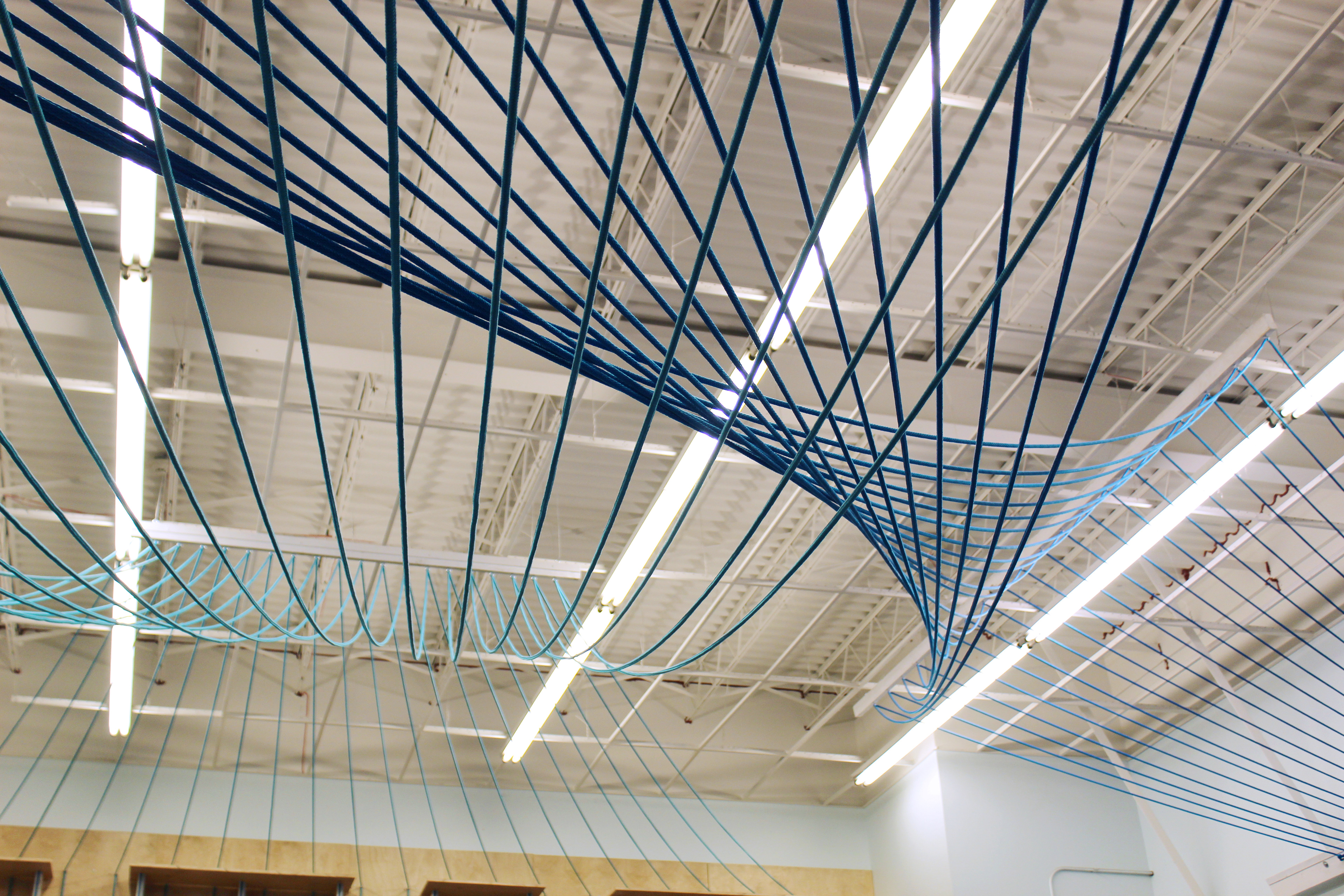 rope sculpture, designed by William Trotter in collaboration with Riley Siltler