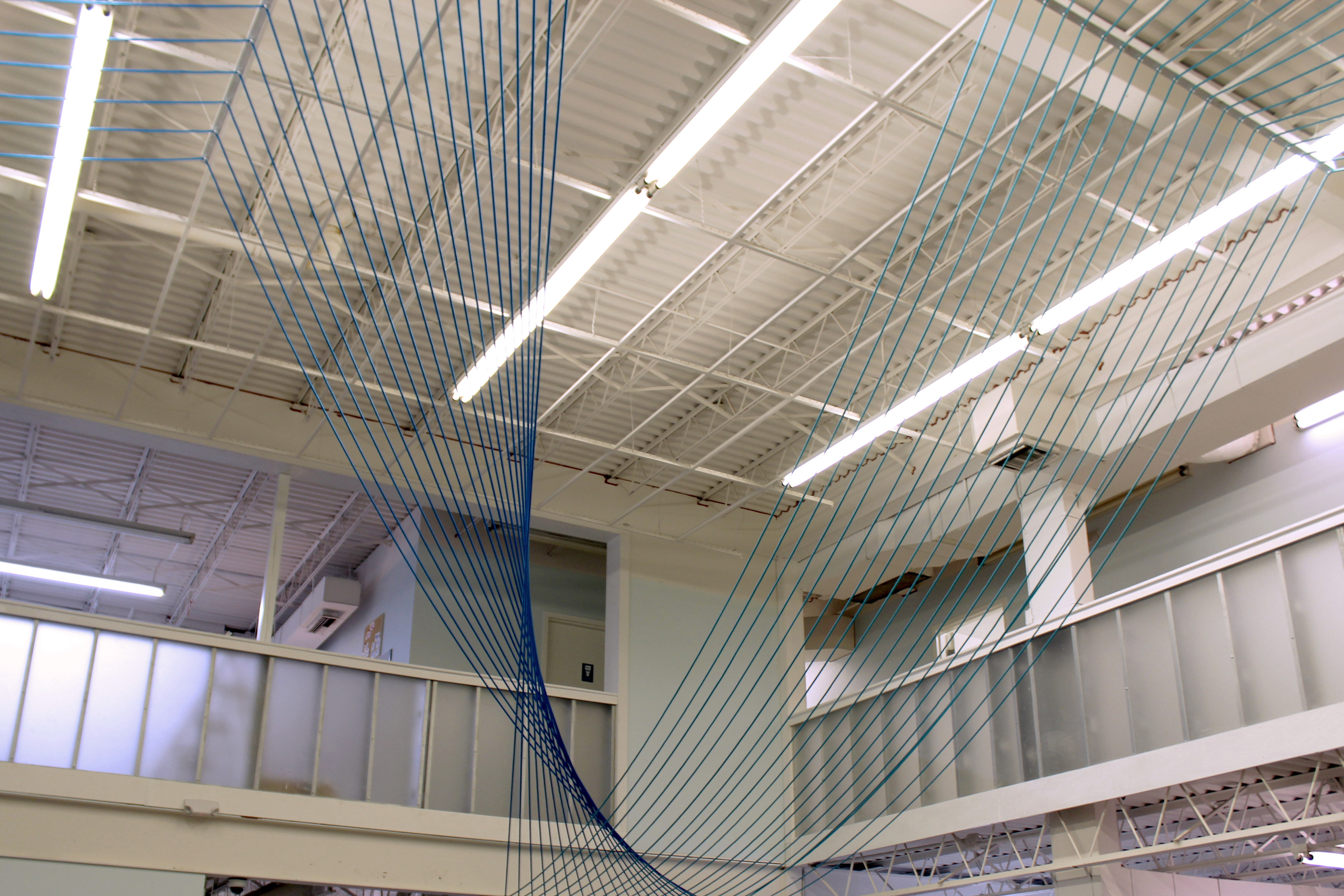 rope sculpture, designed by William Trotter in collaboration with Riley Siltler