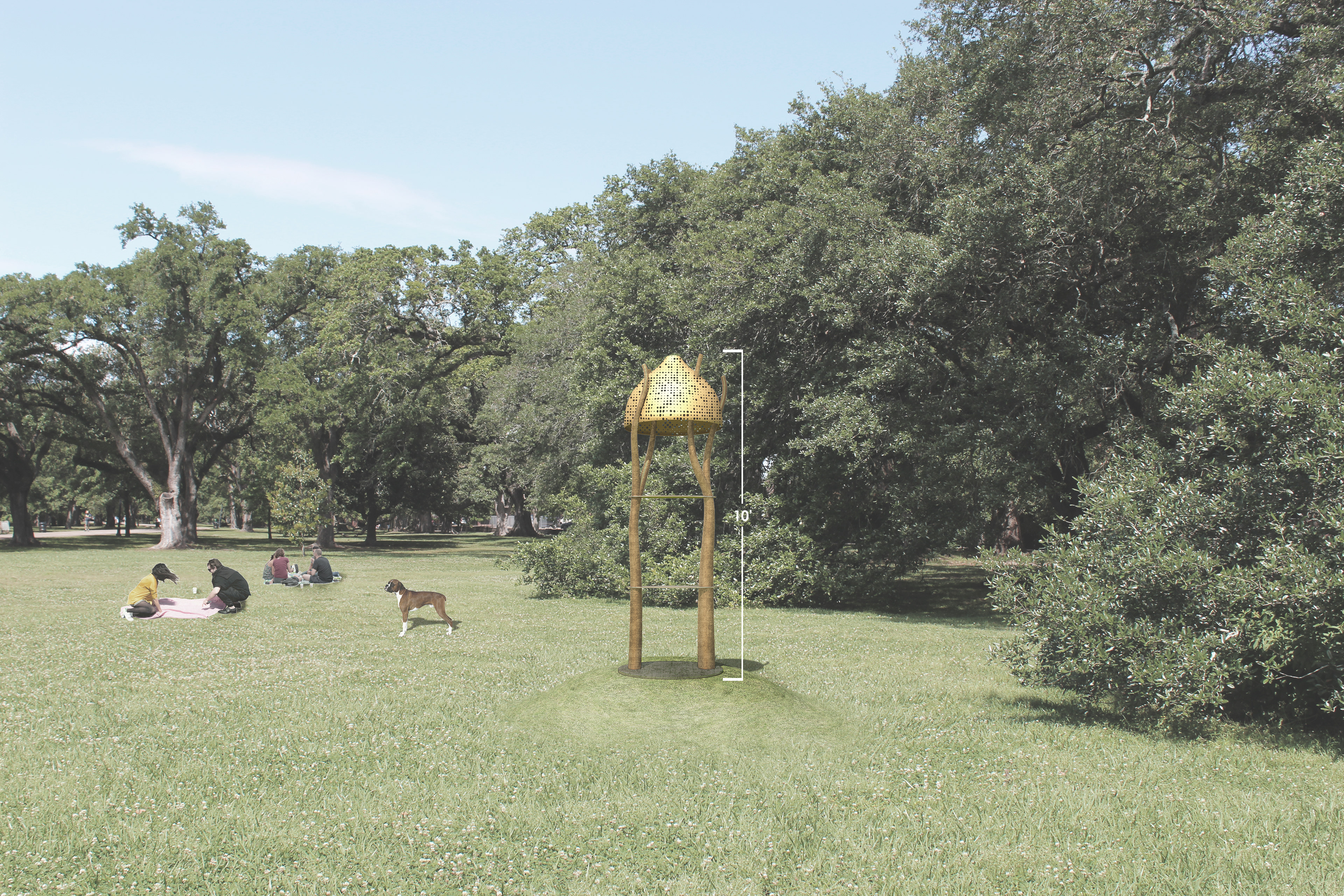 sculpture rendering for Jennifer Odem