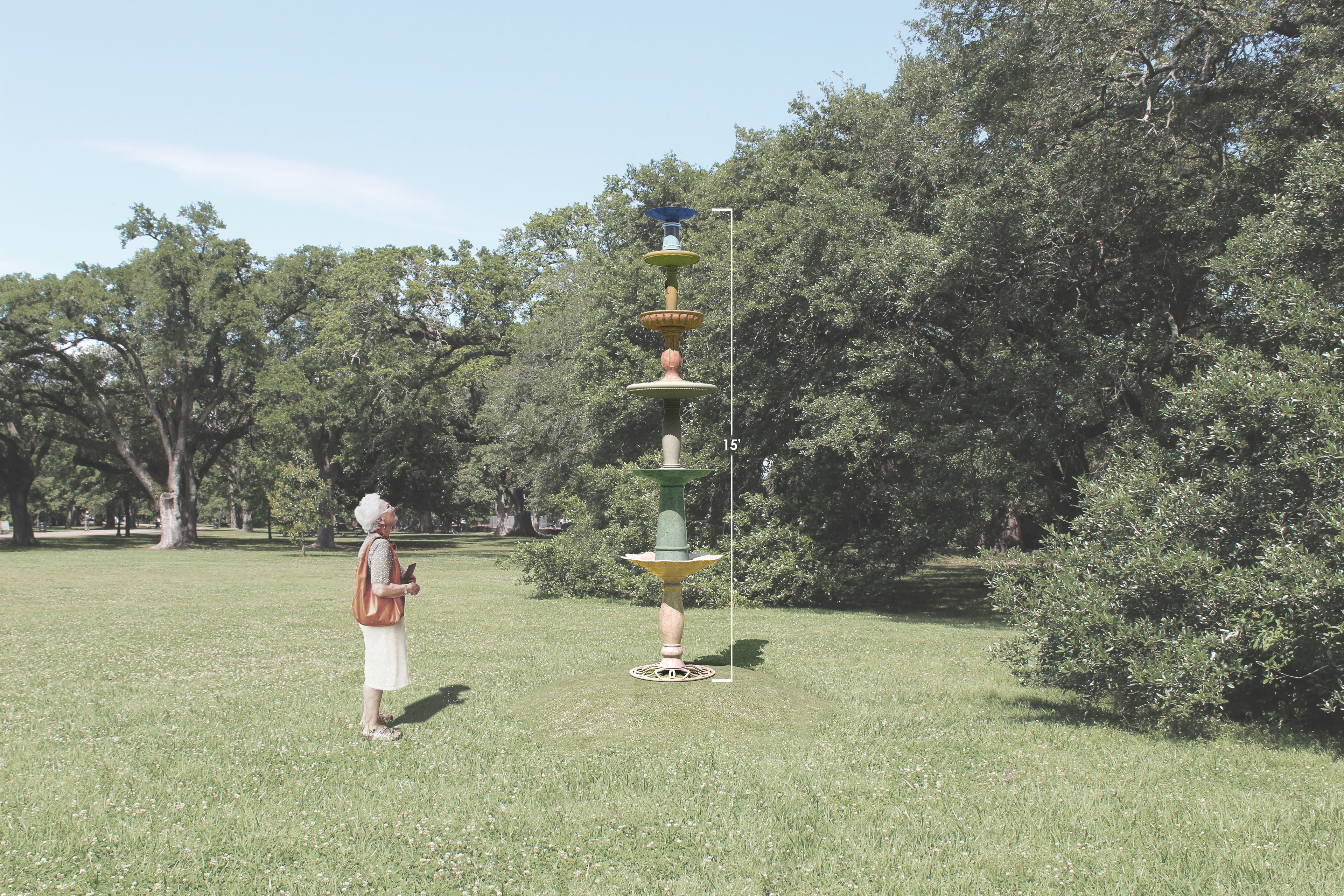 sculpture rendering for Jennifer Odem