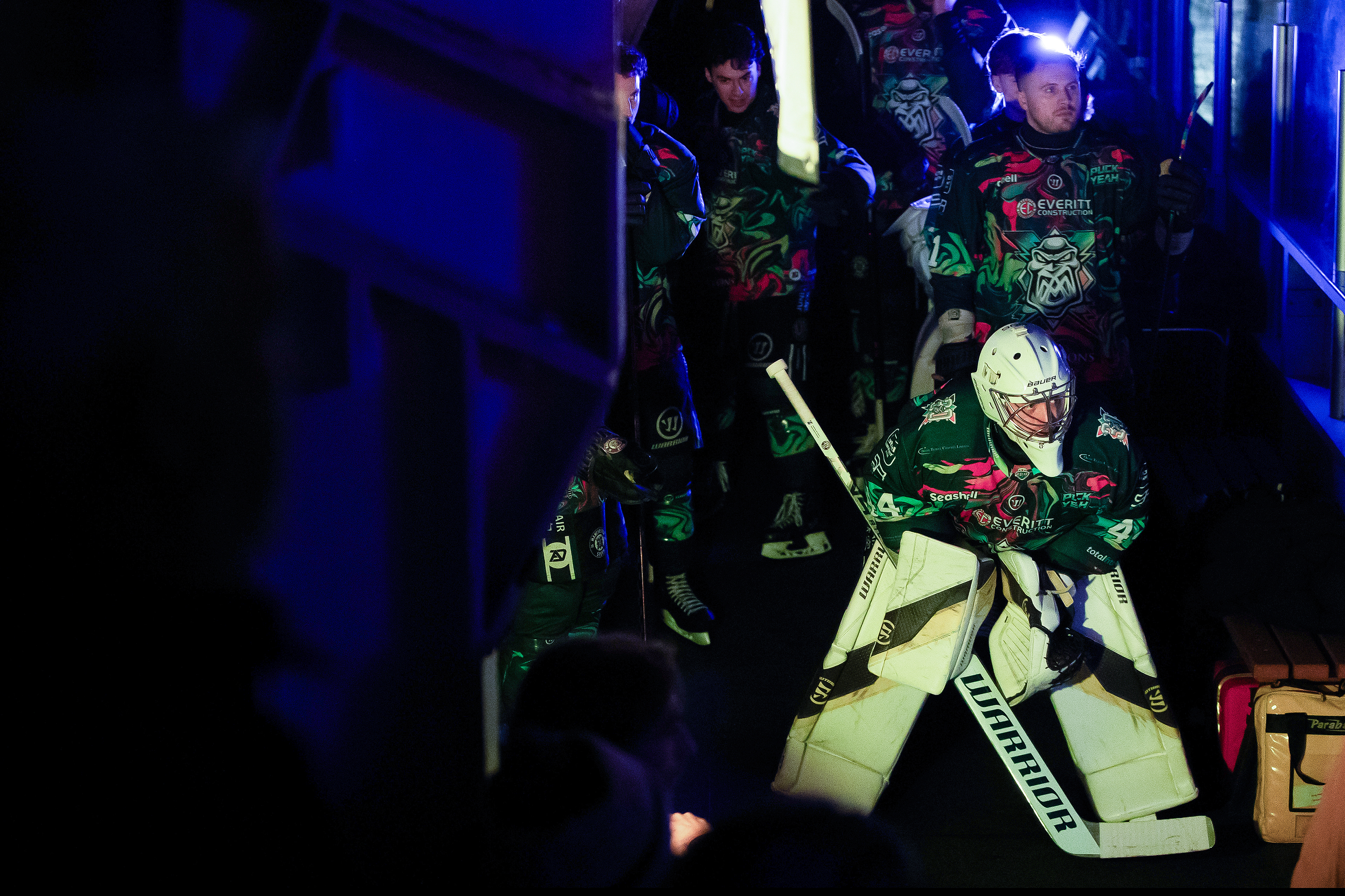 Manchester Storm defeat Belfast Giants 3-2 in Overtime in the Elite Ice Hockey League, Altrincham, Manchester. © Luke Williams, 2026. All rights reserved.