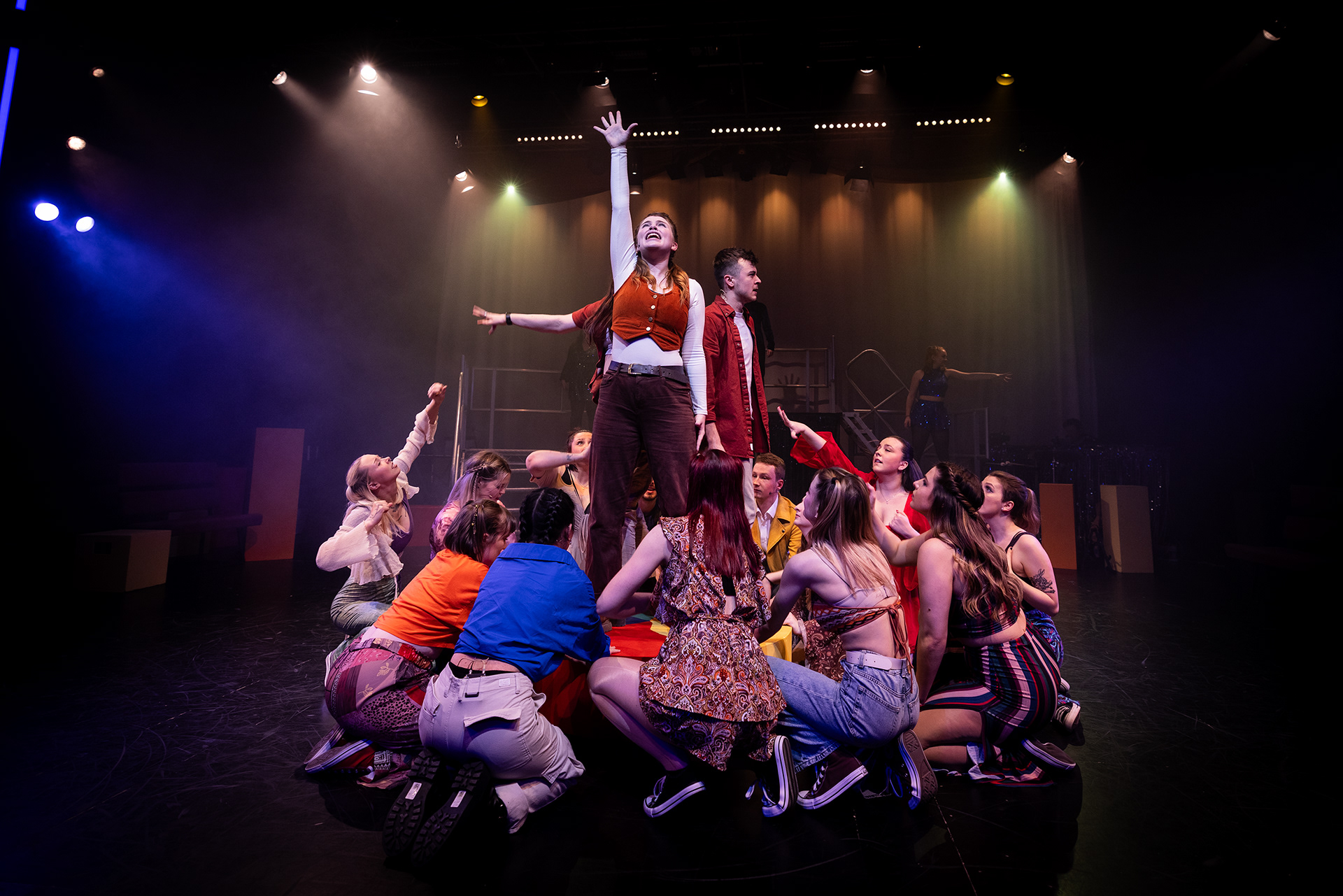 A series of work from a third year Musical Theatre production at Falmouth University. Pippin, written by Stephen Schwartz. © Luke Williams, 2024. All rights reserved.