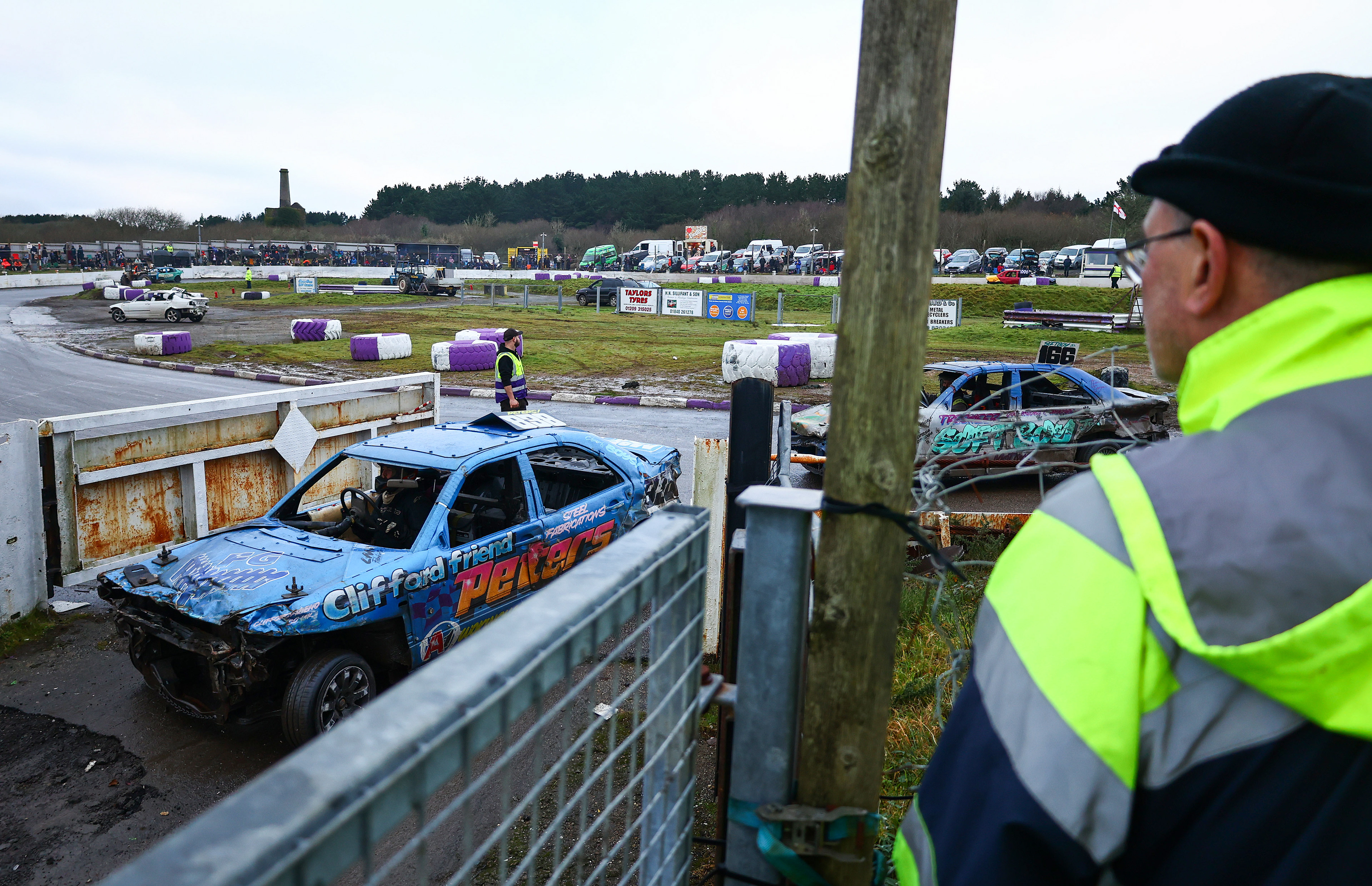 A series of shots from the "Banger Bonanza" at the United Downs Raceway, Redruth, Cornwall on the 29th December 2024. © Luke Williams, 2024. All rights reserved.