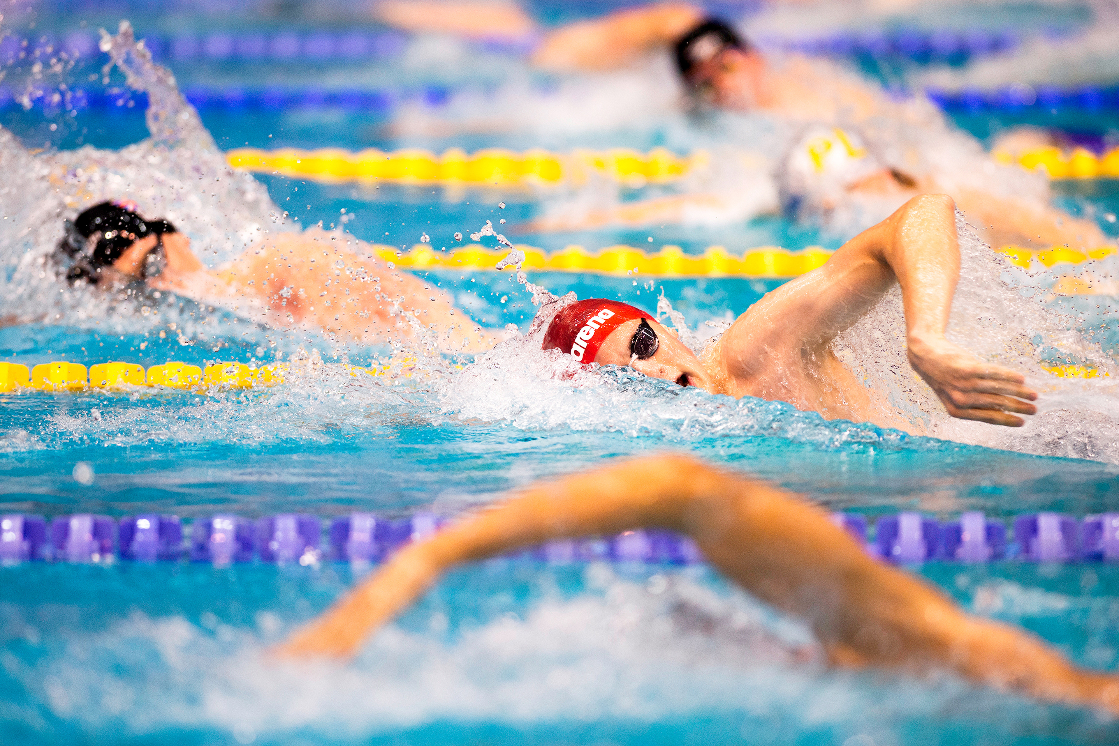 Poolside action captured during the British Summer Championships at Ponds Forge International Sports Centre, Sheffield. © Luke Williams, 2023. All rights reserved.
