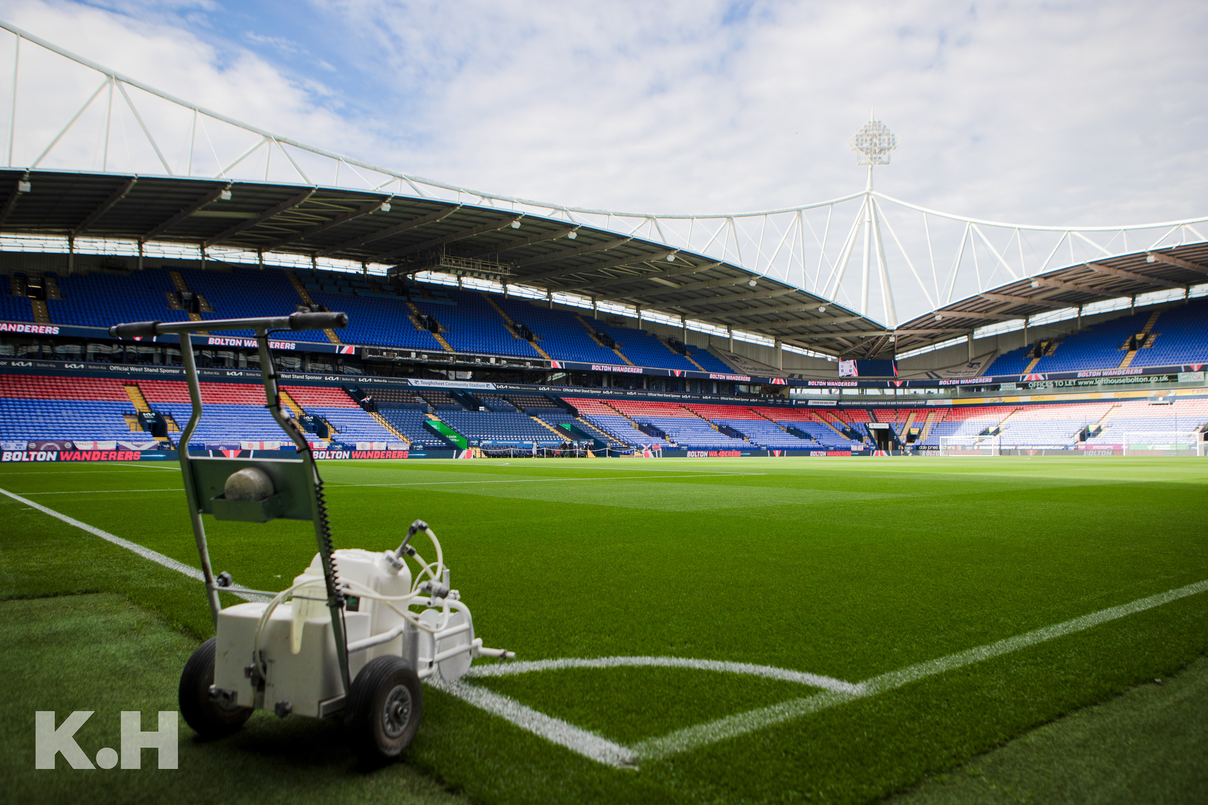 AFC Wimbledon suffer a 3-0 defeat to Bolton Wanderers in a League 1 fixture at the Toughsheet Community Stadium. Shot for Kontent Haus Agency