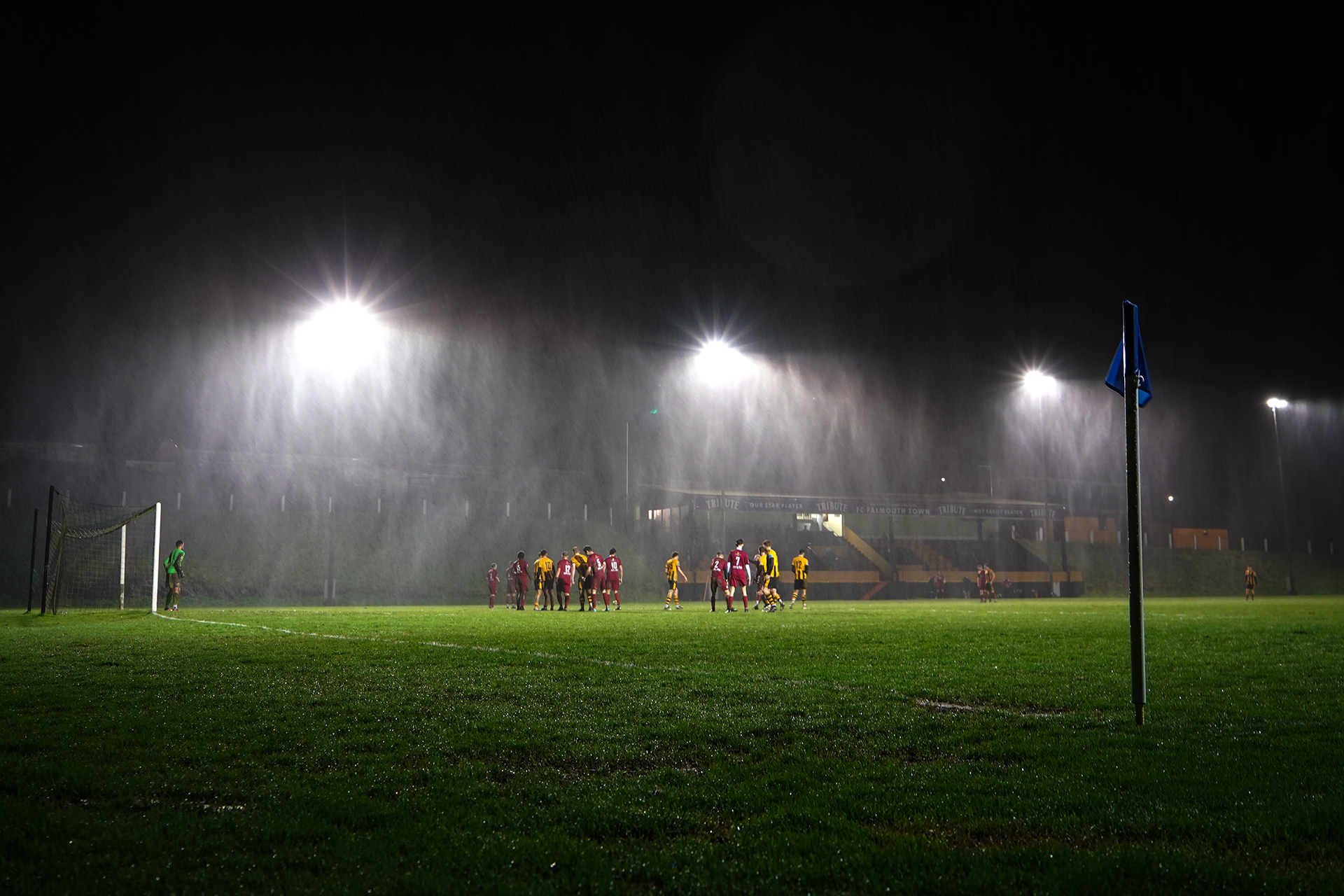 A series of matches photographed for Falmouth Town during their 23/24 season in the Premiere Division of the Western League. © Luke Williams, 2024. All rights reserved.