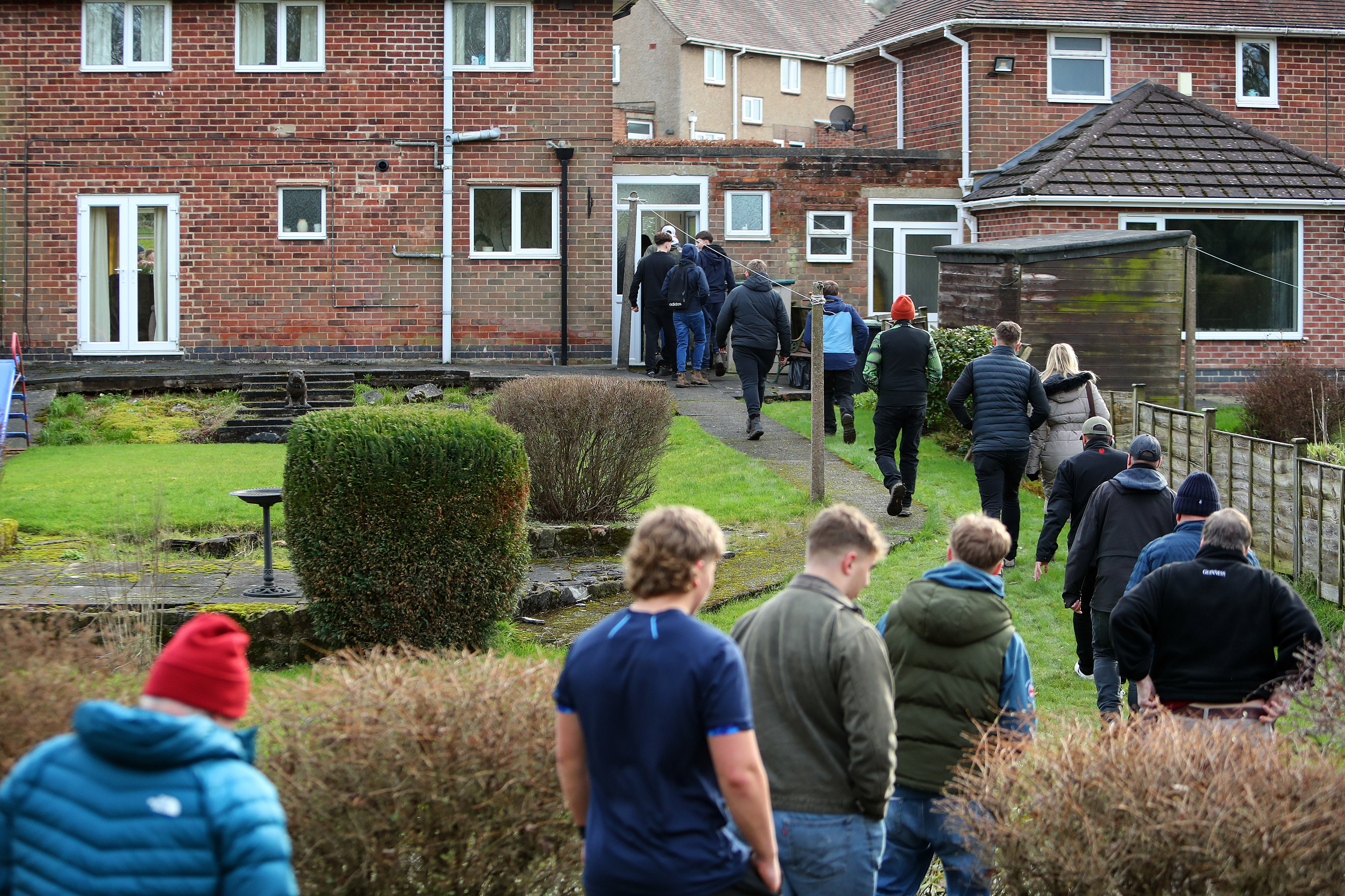 Tuesday 17th February 2026: Players wrestle for possession during the annual Royal Shrovetide Football match, a centuries-old tradition played across the town on Shrove Tuesday and Ash Wednesday. © Luke Williams, 2026. All rights reserved.