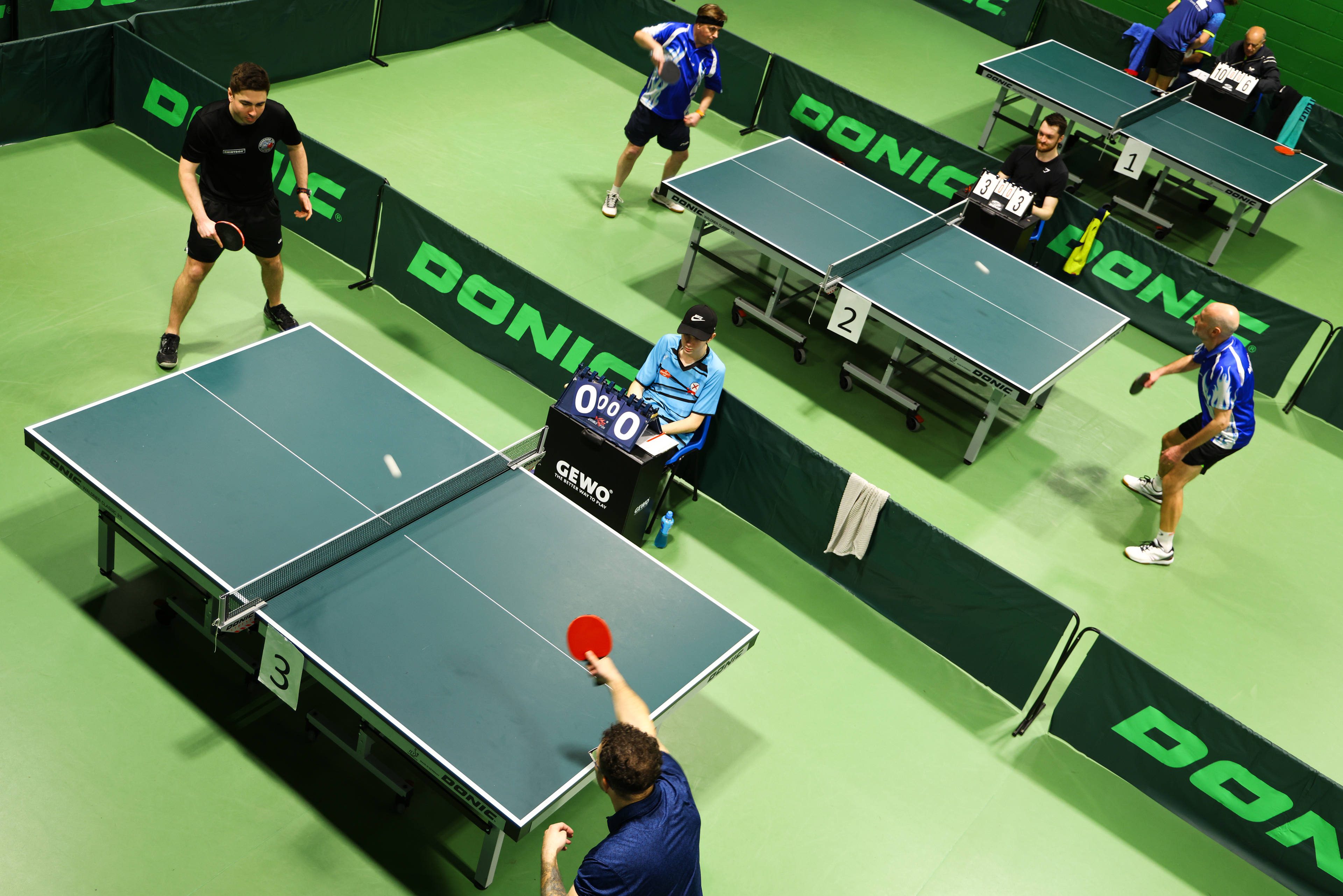 A series of shots from the Mona Dawe Divisional Table Tennis Championships in St Austell, Cornwall. © Luke Williams, 2025. All rights reserved.