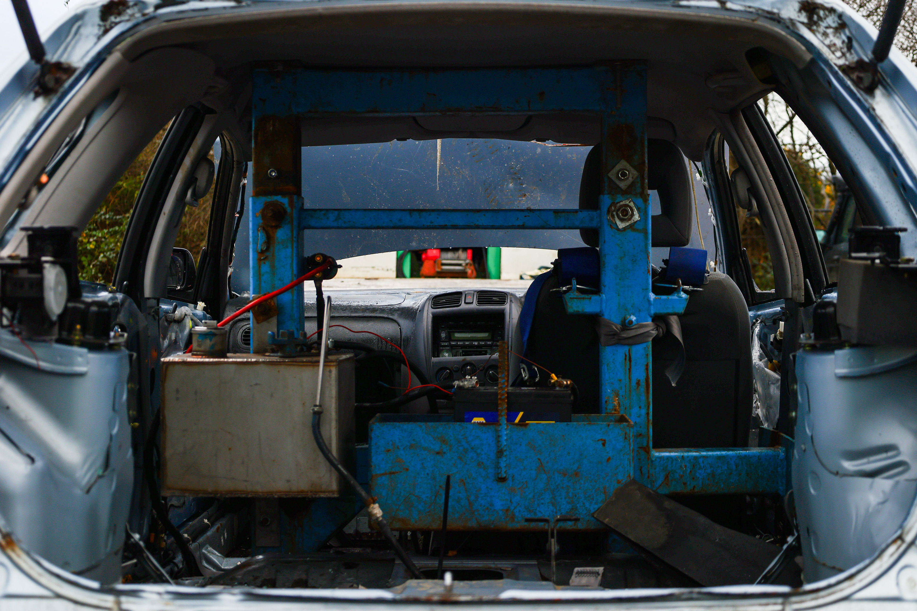 A series of shots from the "Banger Bonanza" at the United Downs Raceway, Redruth, Cornwall on the 29th December 2024. © Luke Williams, 2024. All rights reserved.
