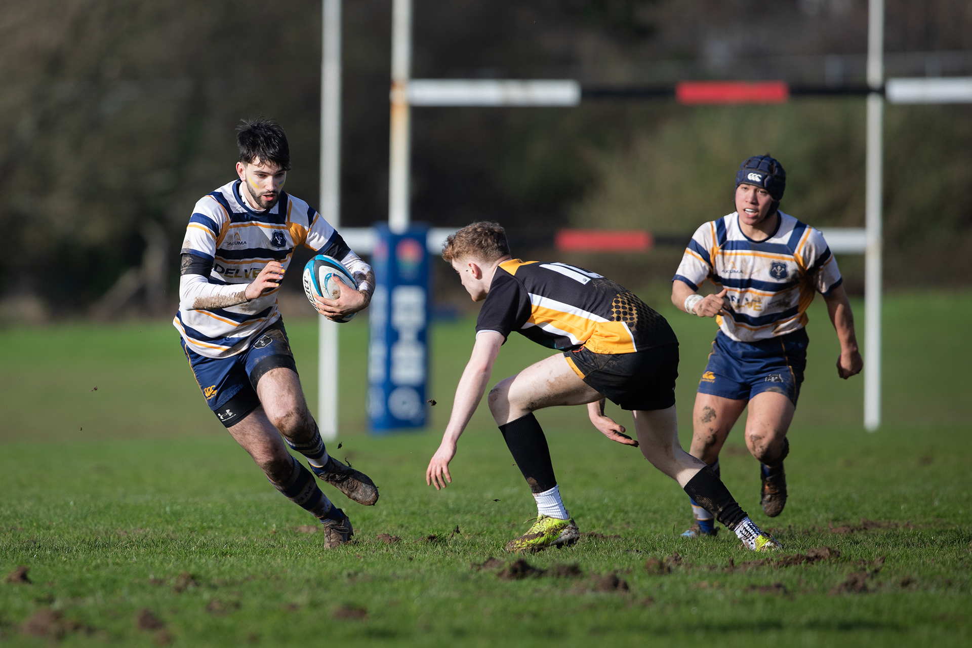 Camborne School of Mines take on Royal School of Mines in the annual bottle match. The Bottle match is the second oldest rugby varsity in the world, running since 1902. © Luke Williams, 2024. All rights reserved.